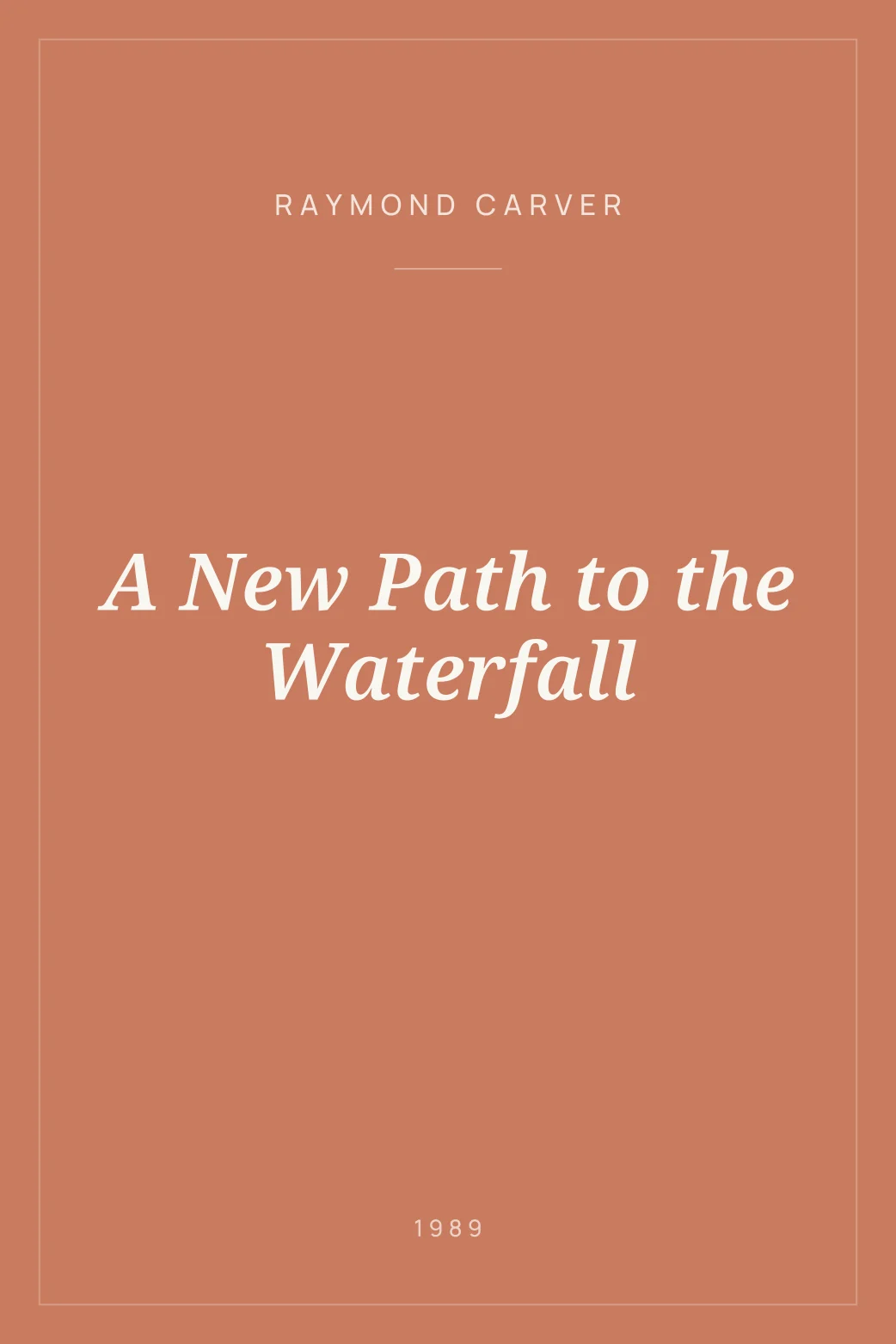 Portada de A New Path to the Waterfall