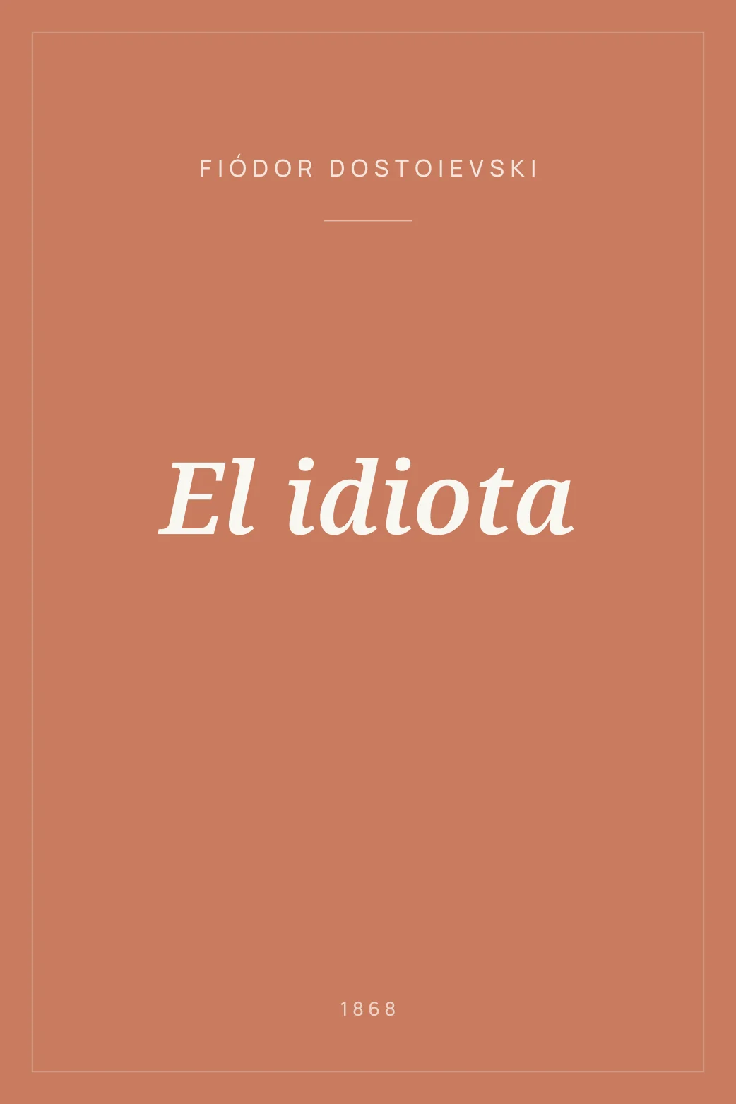 Portada de El idiota