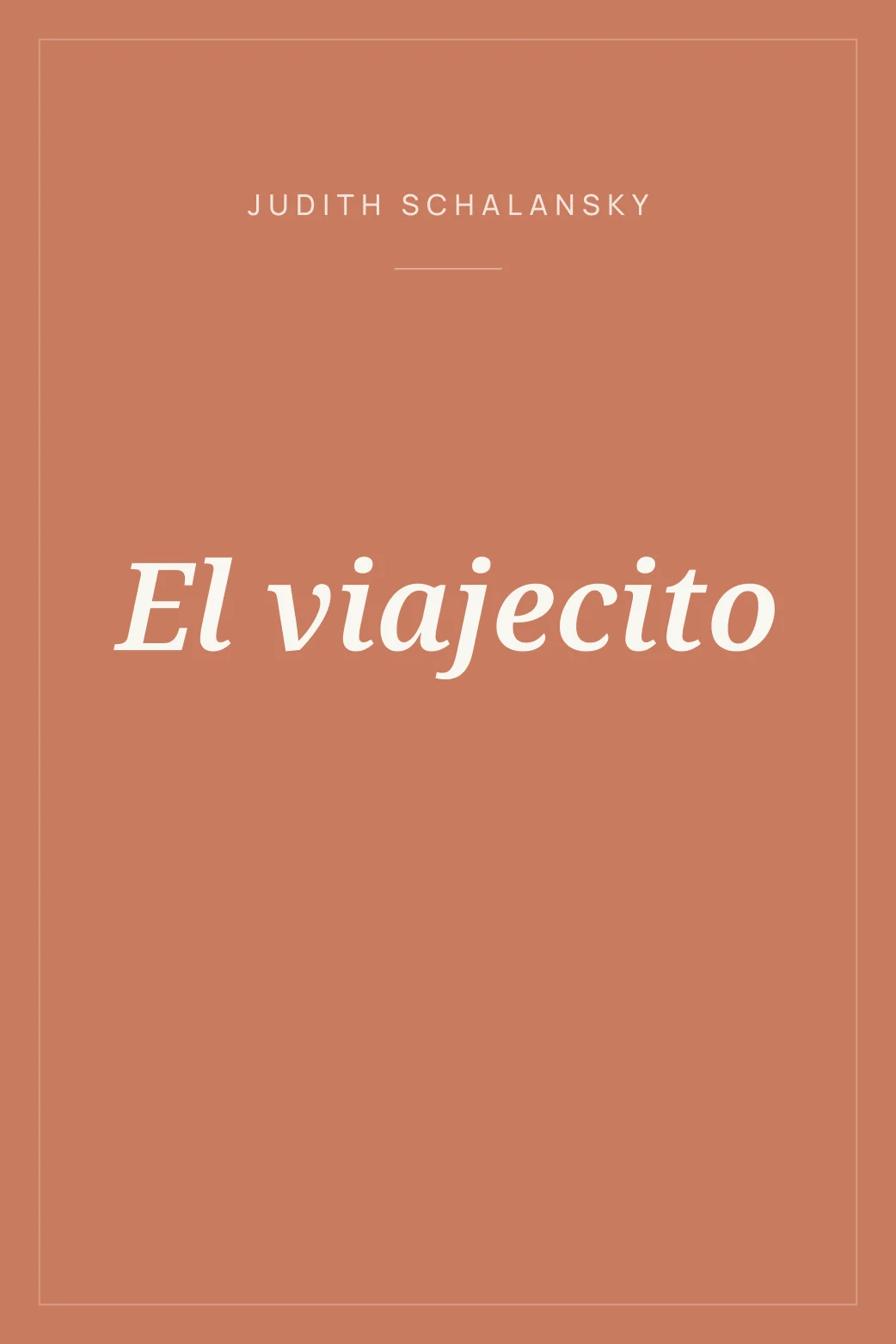Portada de El viajecito