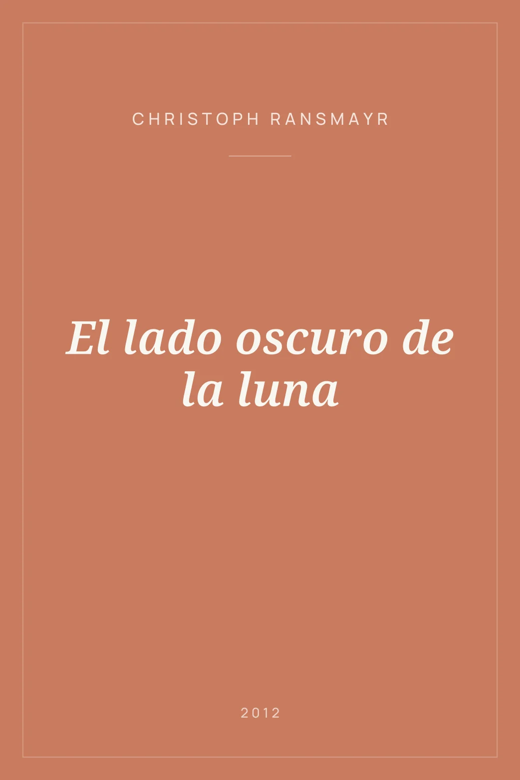 Portada de El lado oscuro de la luna