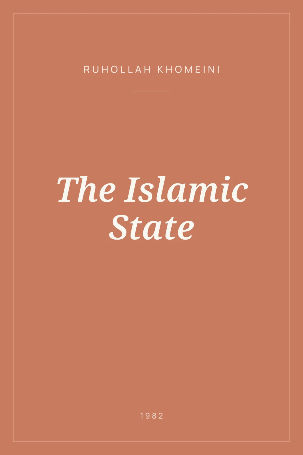 Portada de The Islamic State