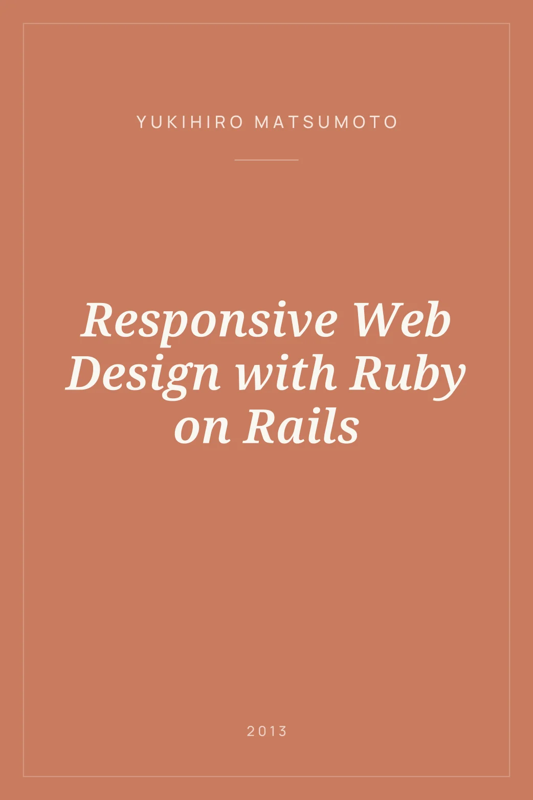 Portada de Responsive Web Design with Ruby on Rails