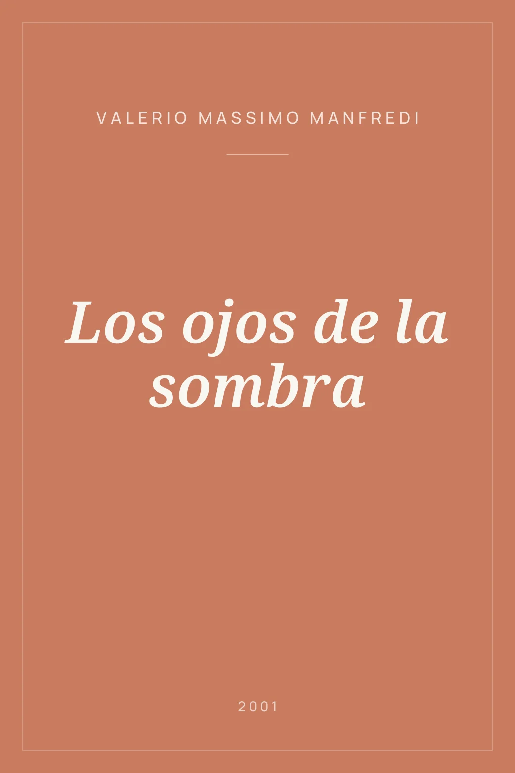 Portada de Los ojos de la sombra