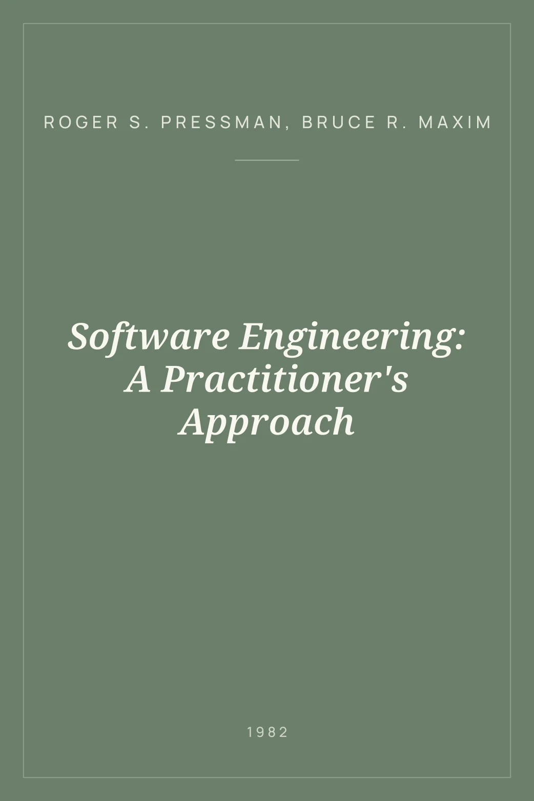 Portada de Software Engineering: A Practitioner's Approach