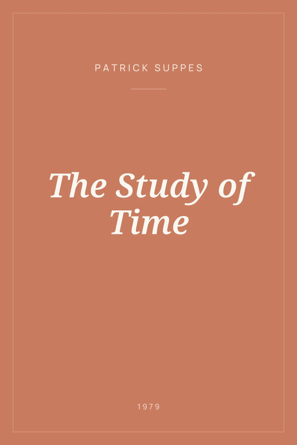 Portada de The Study of Time