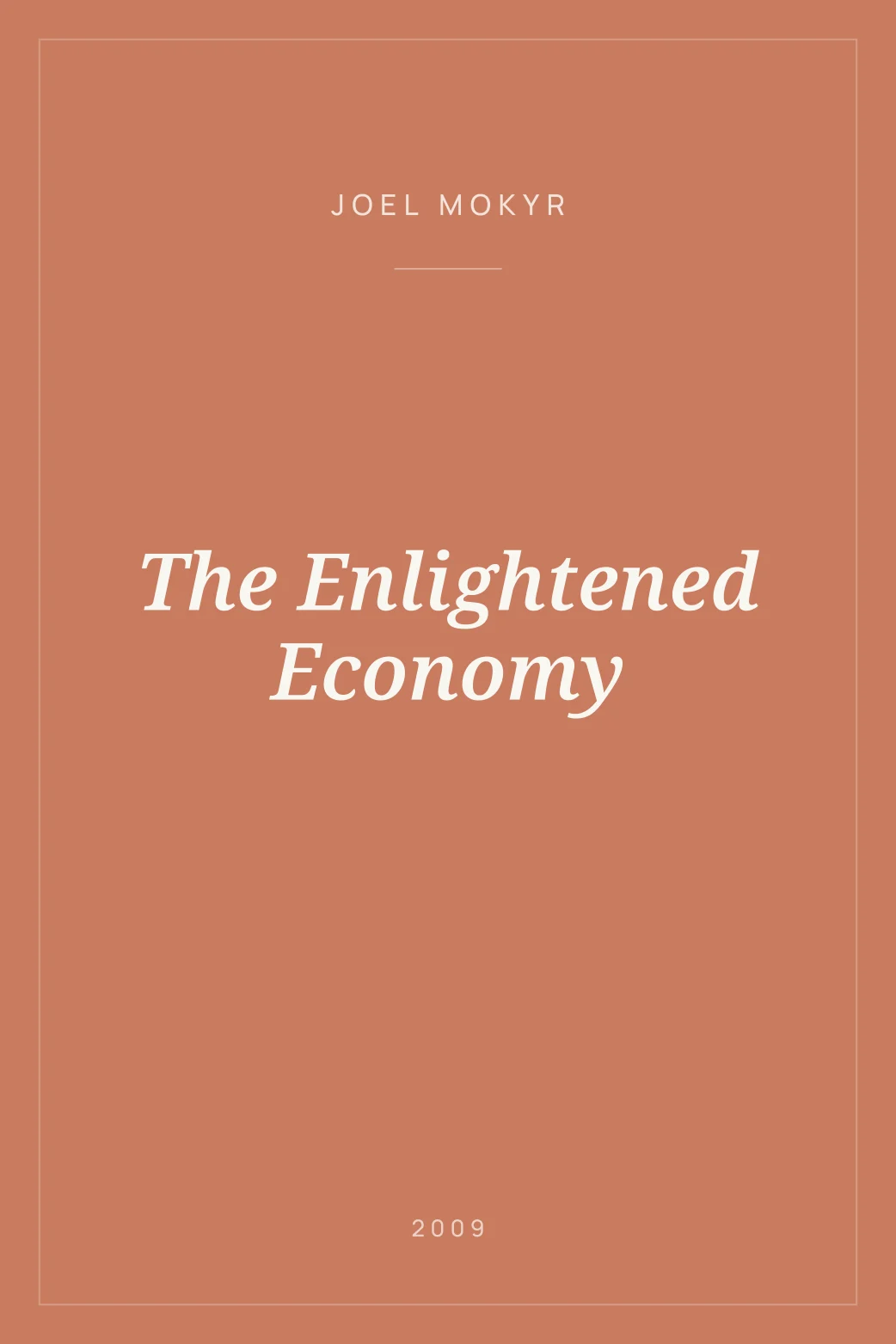 Portada de The Enlightened Economy
