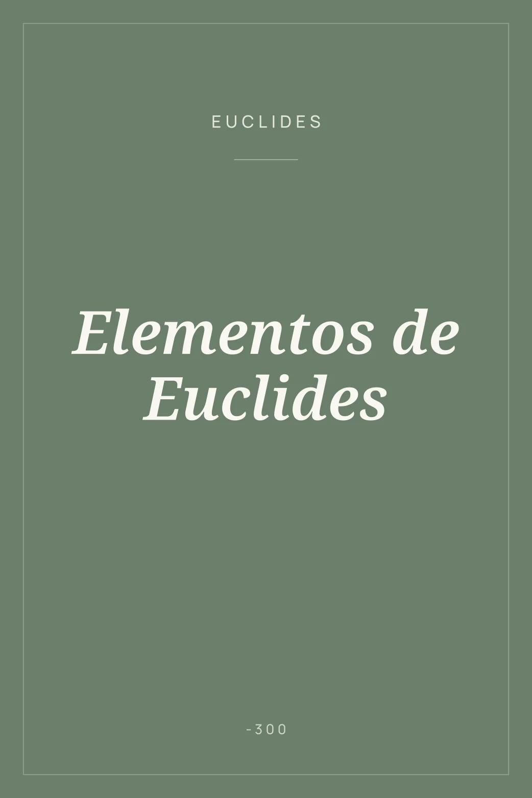 Portada de Elementos de Euclides