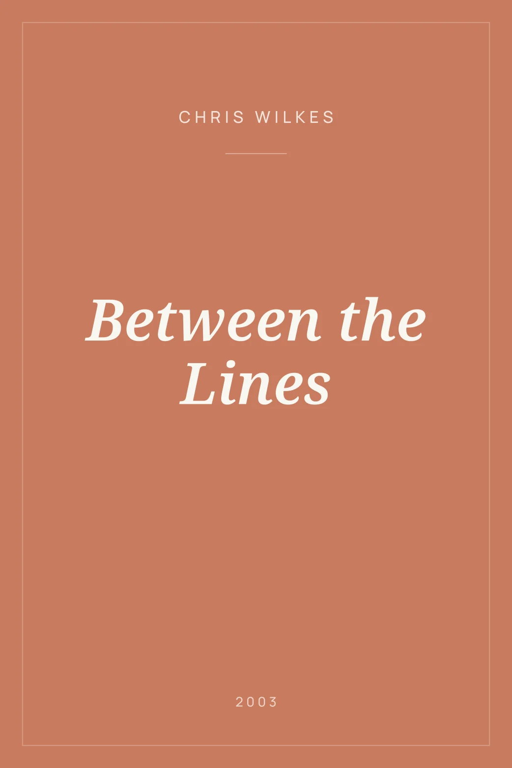 Portada de Between the Lines