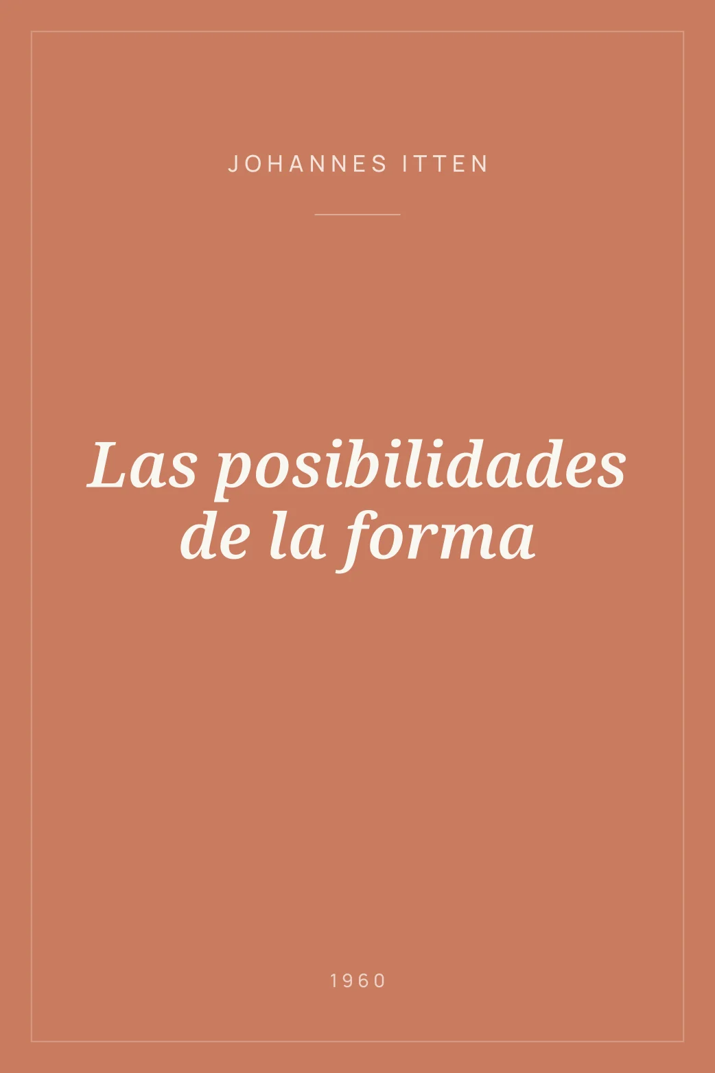 Portada de Las posibilidades de la forma