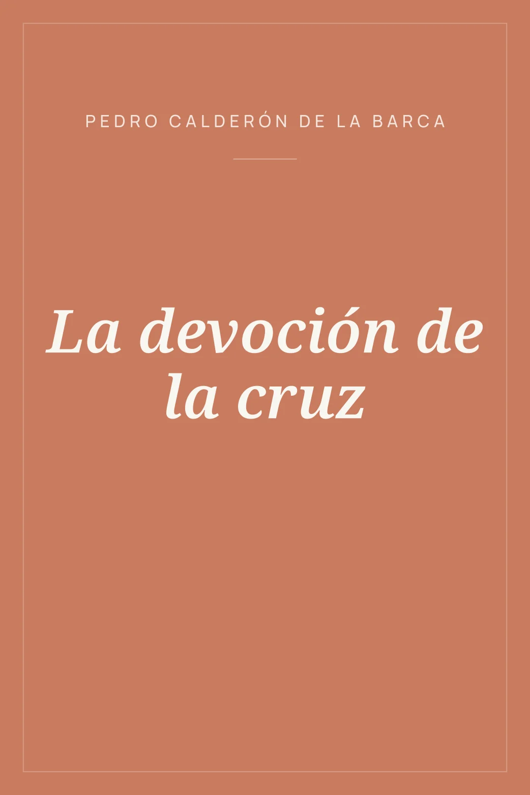 Portada de La devoción de la cruz