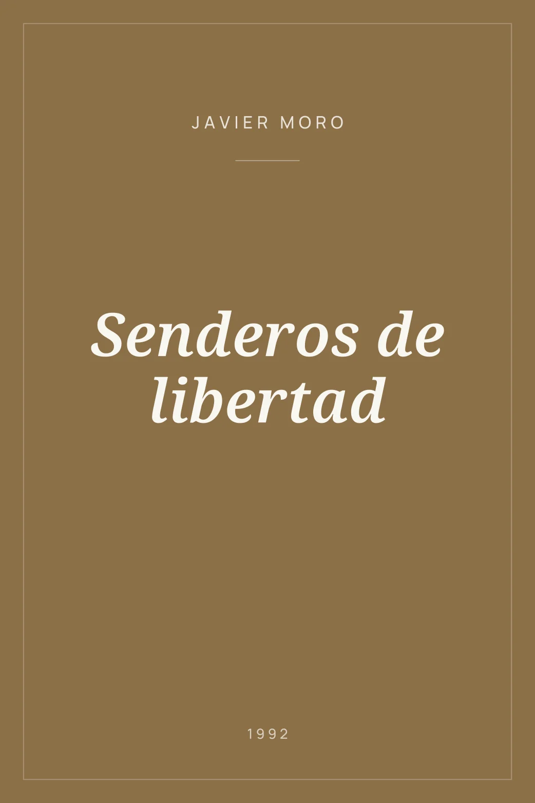 Portada de Senderos de libertad