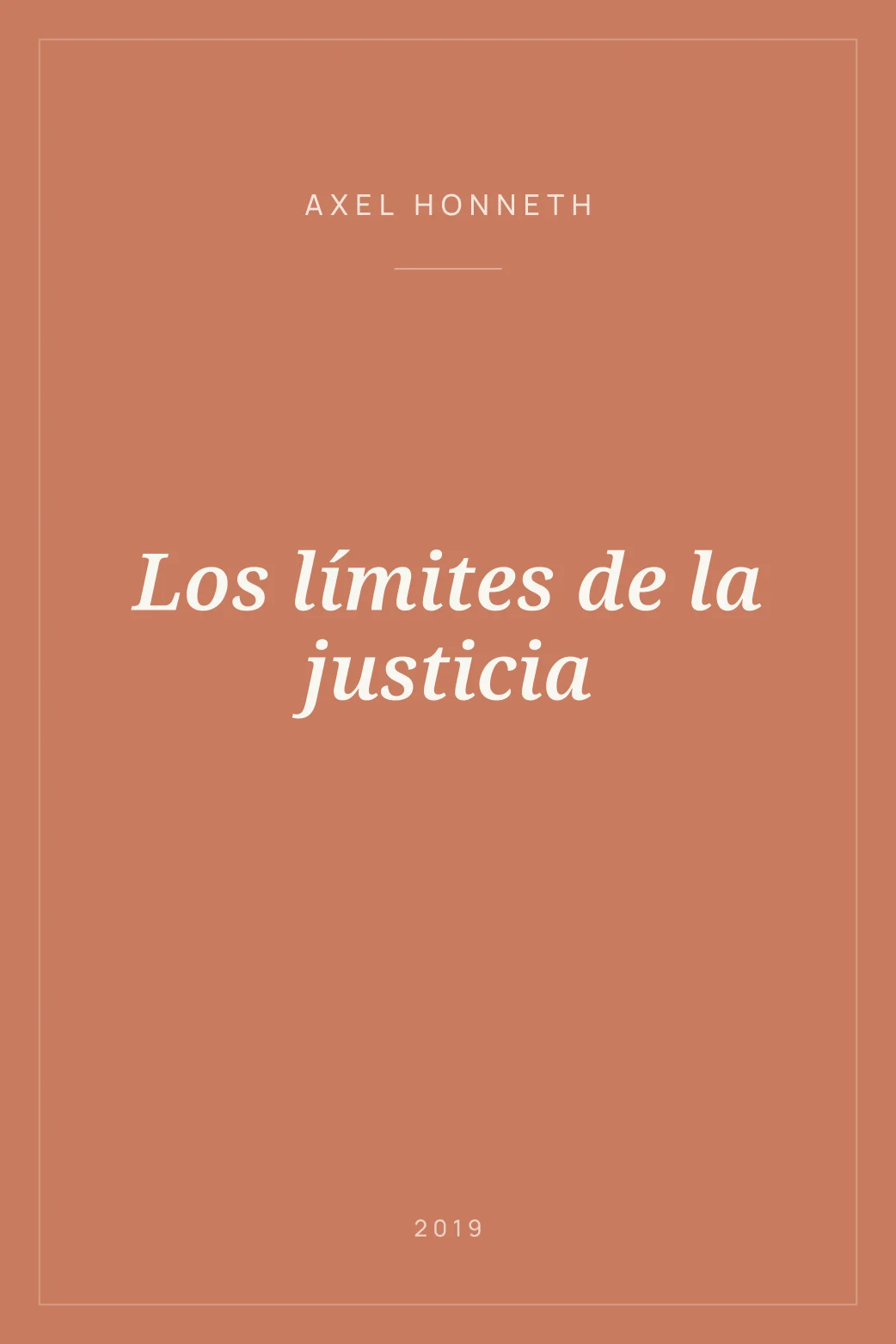 Portada de Los límites de la justicia