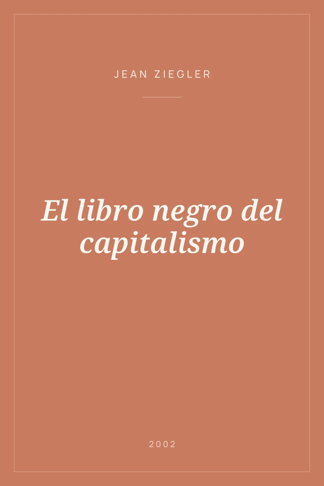 Portada de El libro negro del capitalismo