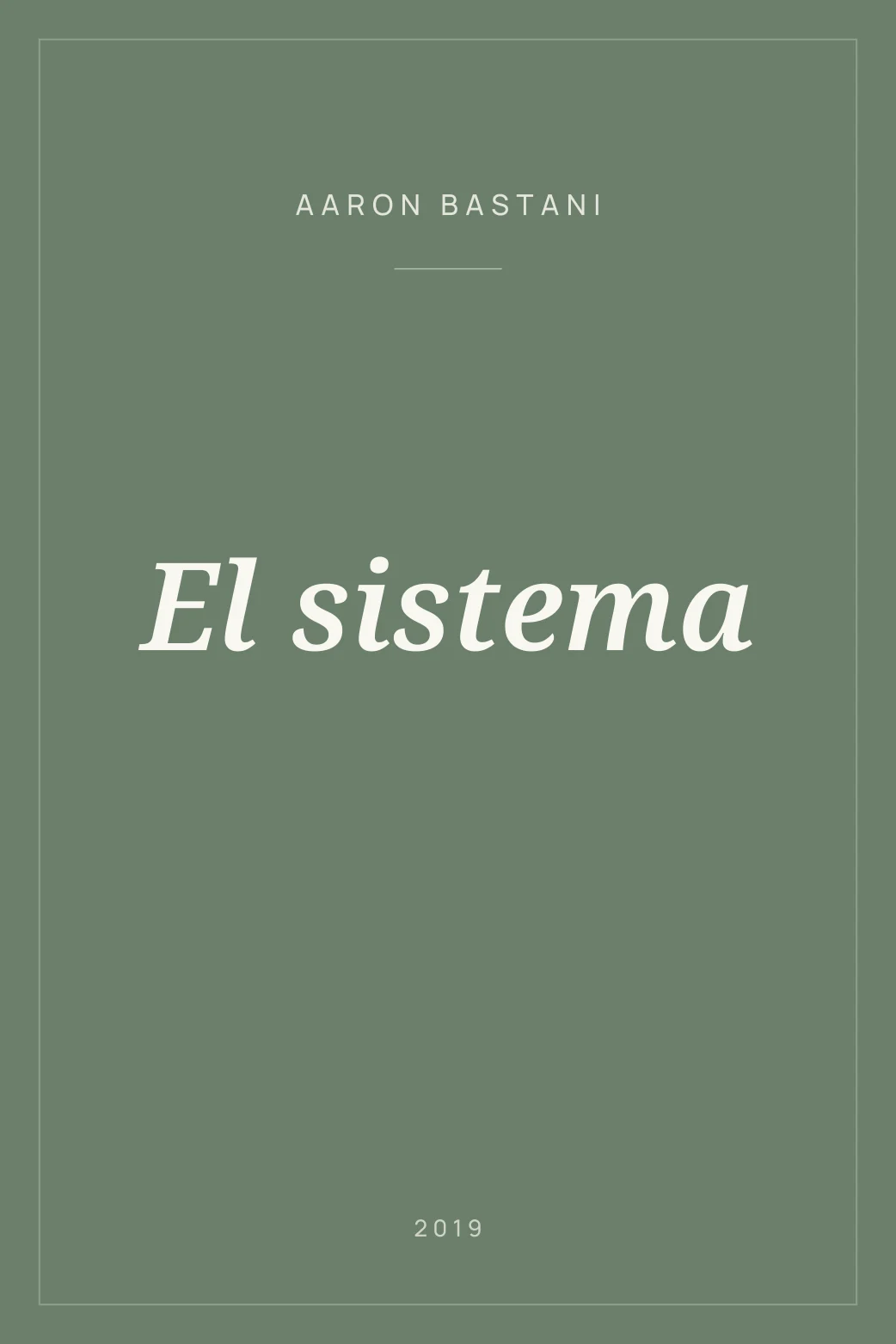 Portada de El sistema