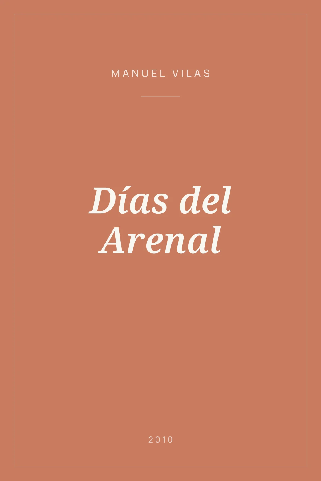 Portada de Días del Arenal