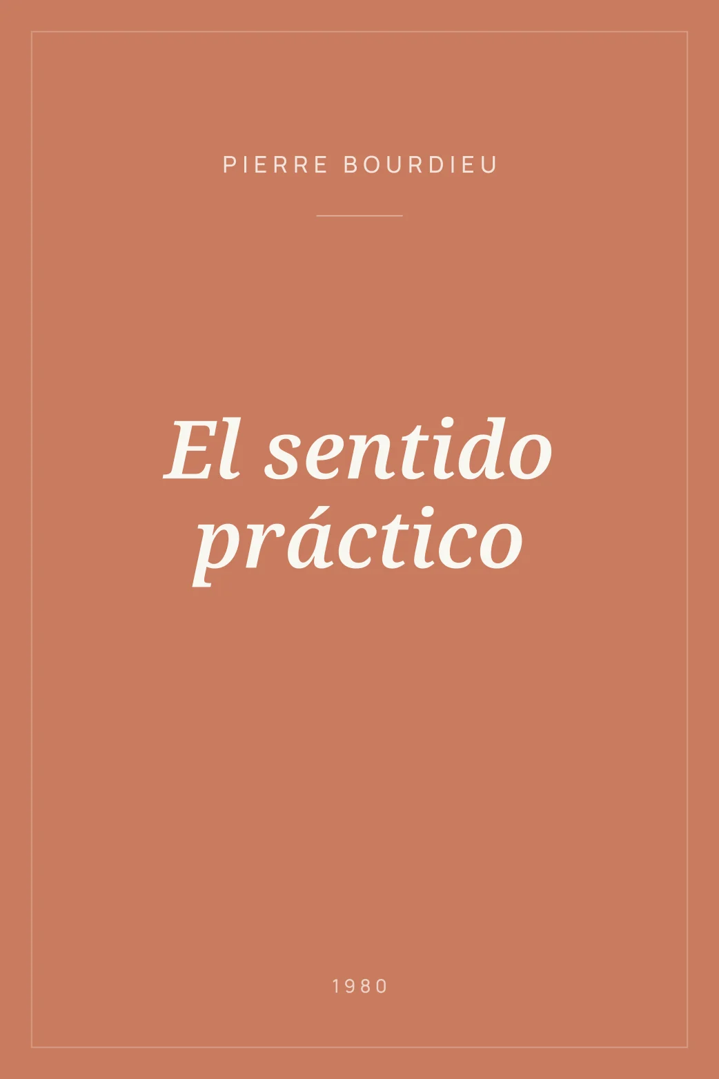 Portada de El sentido práctico