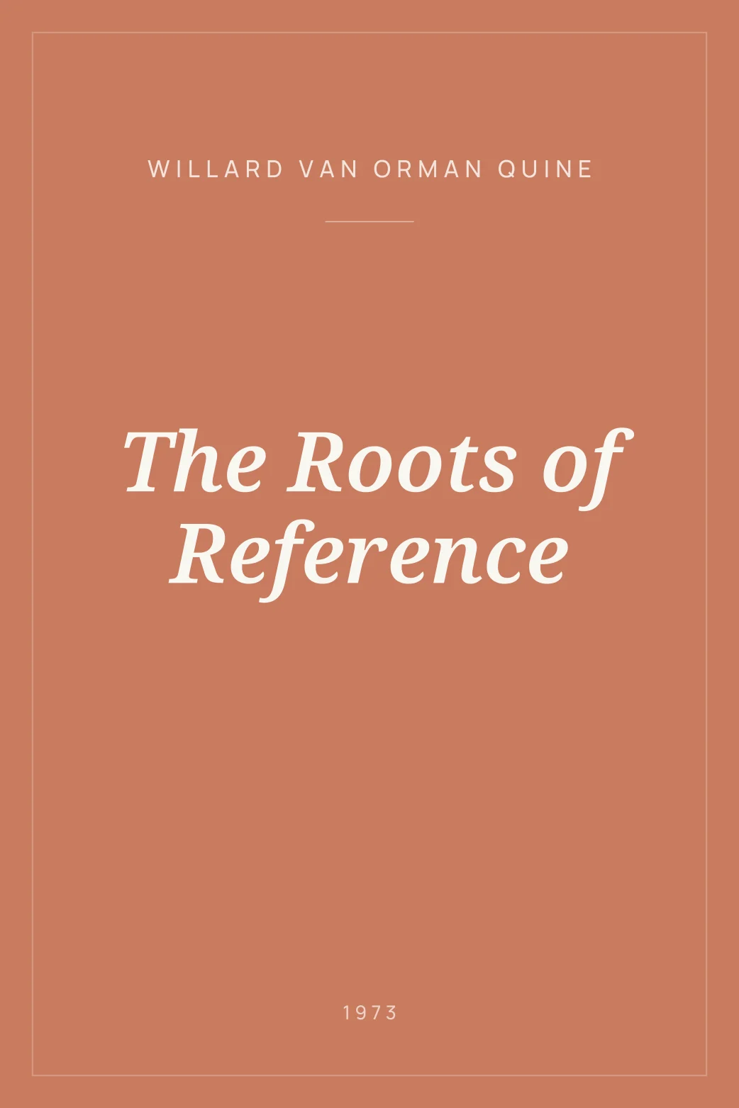 Portada de The Roots of Reference