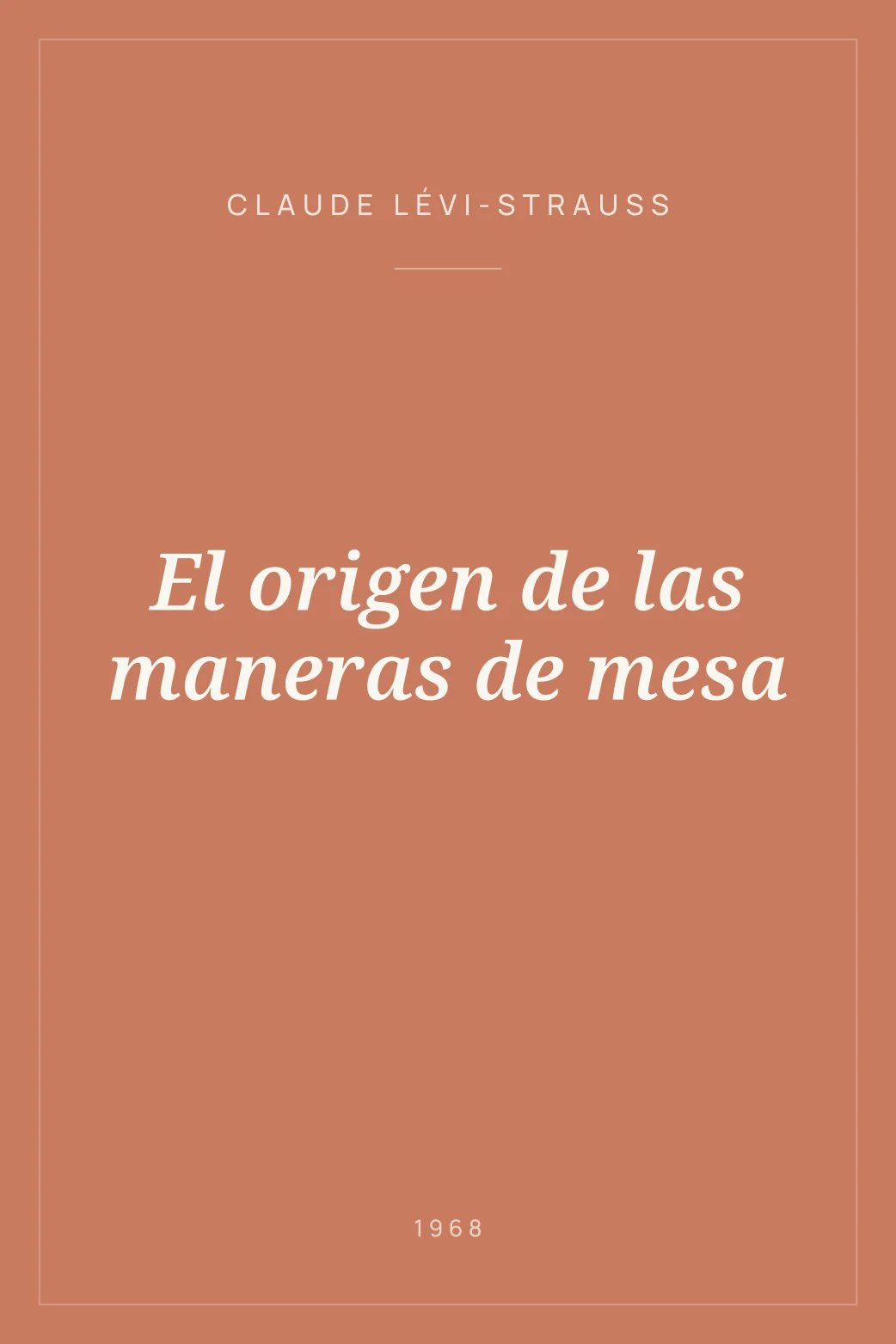 Portada de El origen de las maneras de mesa
