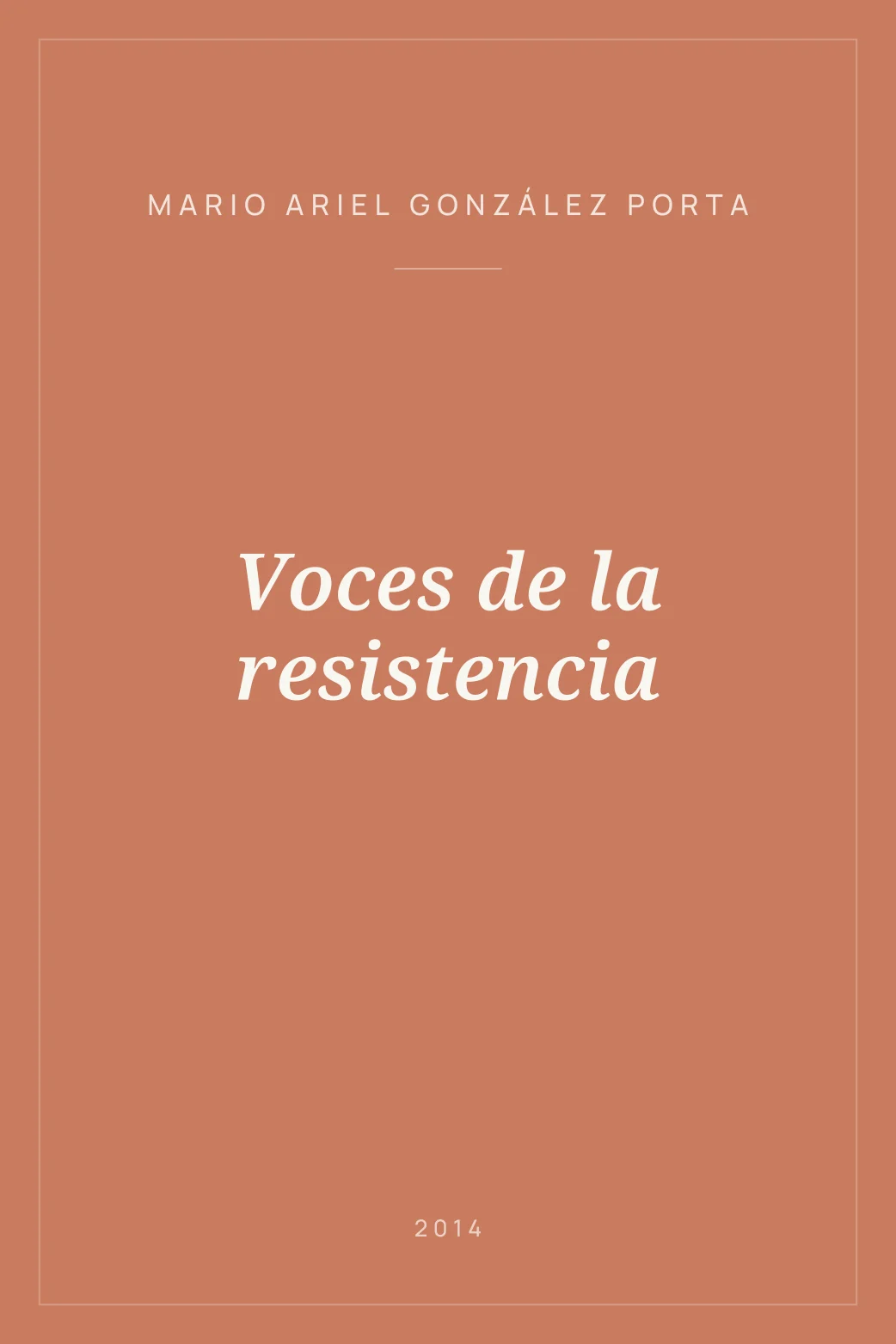 Portada de Voces de la resistencia