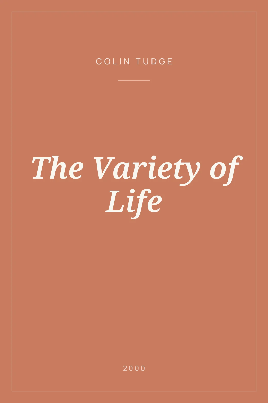 Portada de The Variety of Life