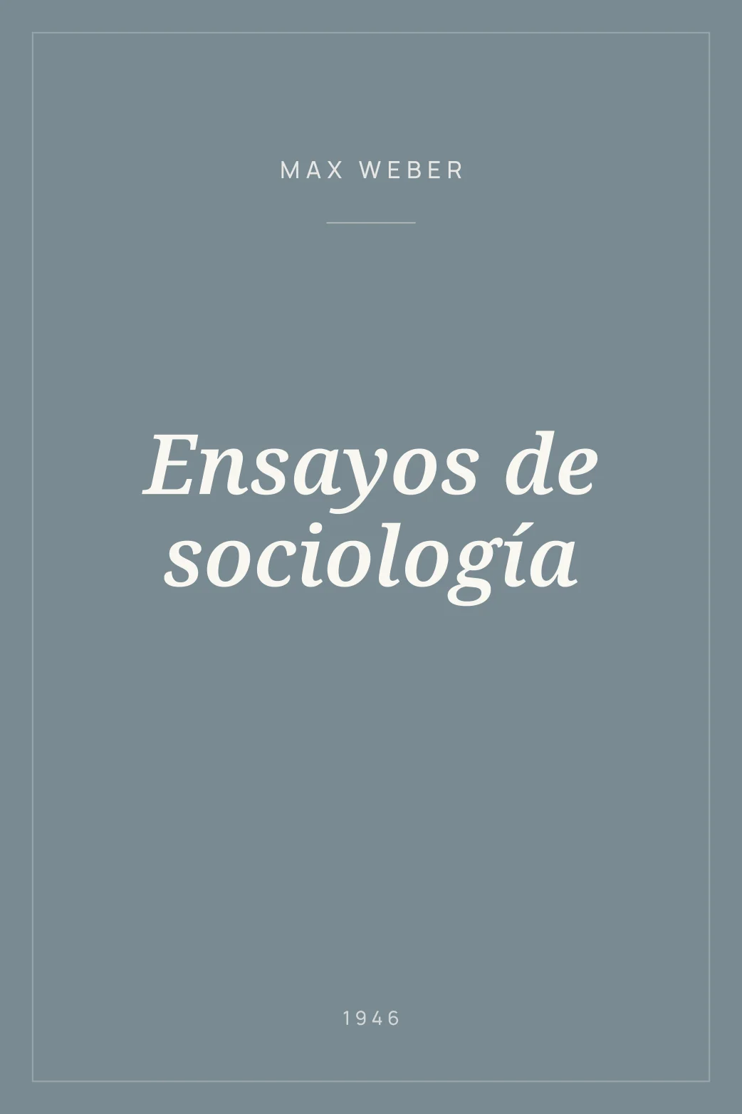 Portada de Ensayos de sociología