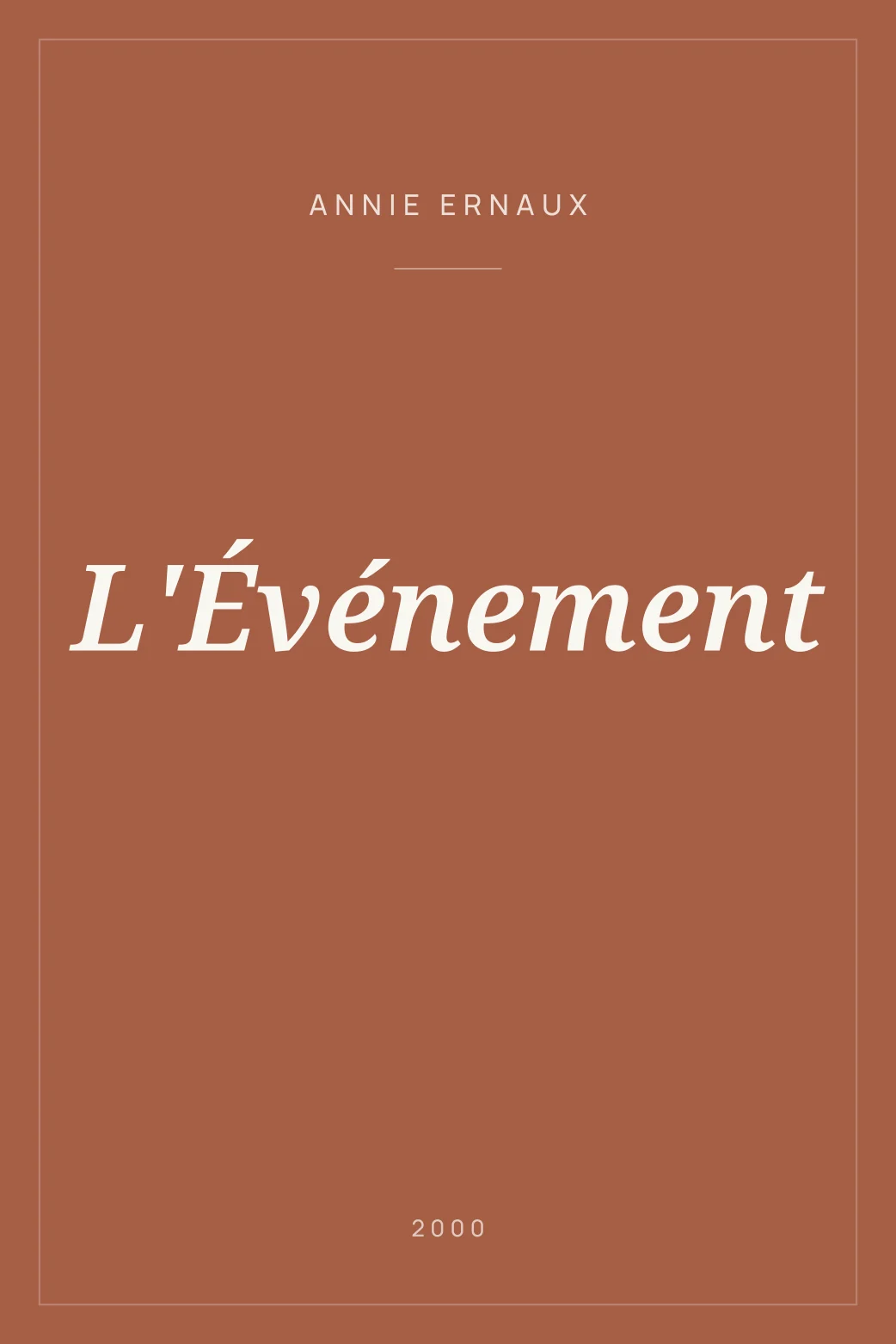 Portada de L'Événement