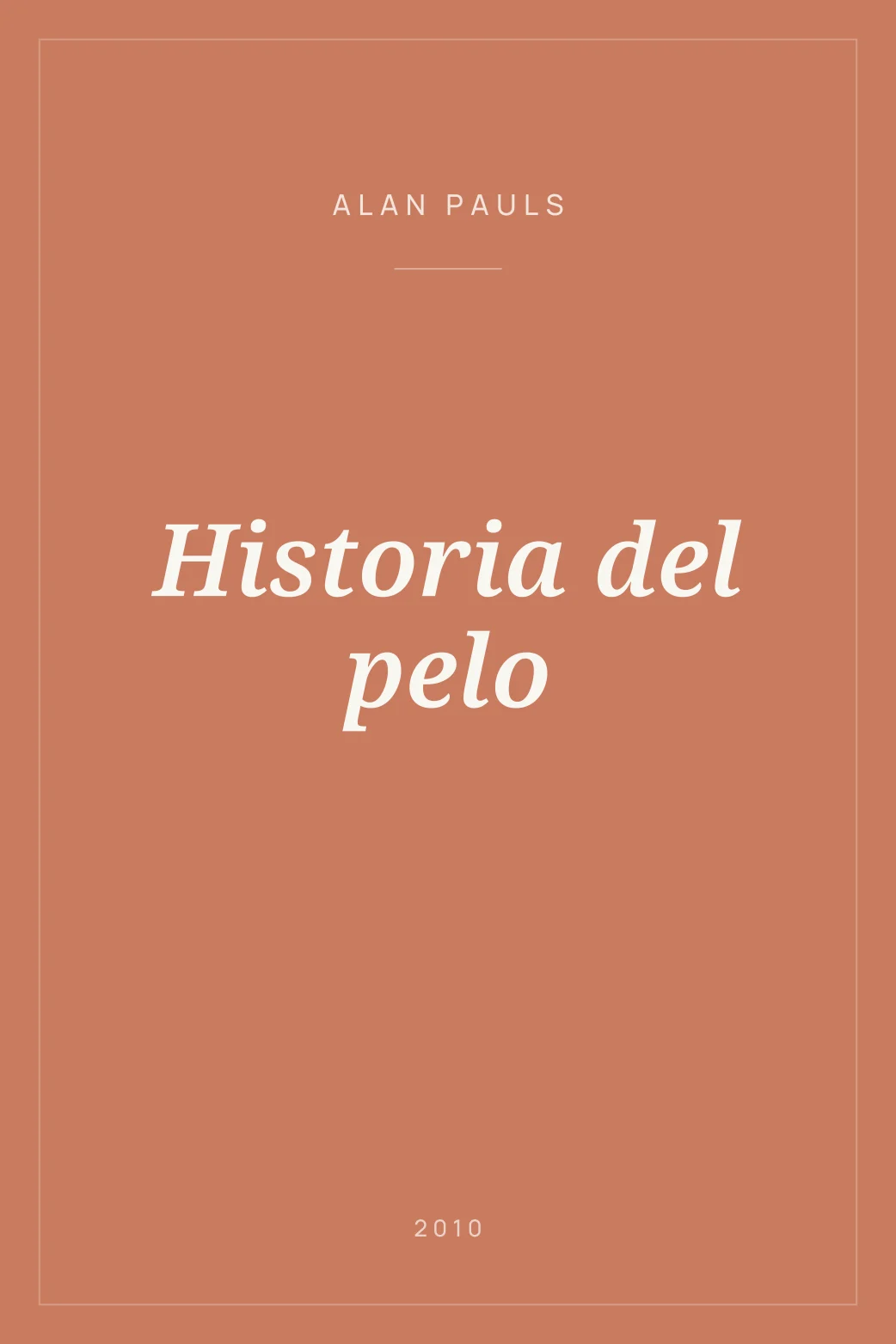 Portada de Historia del pelo