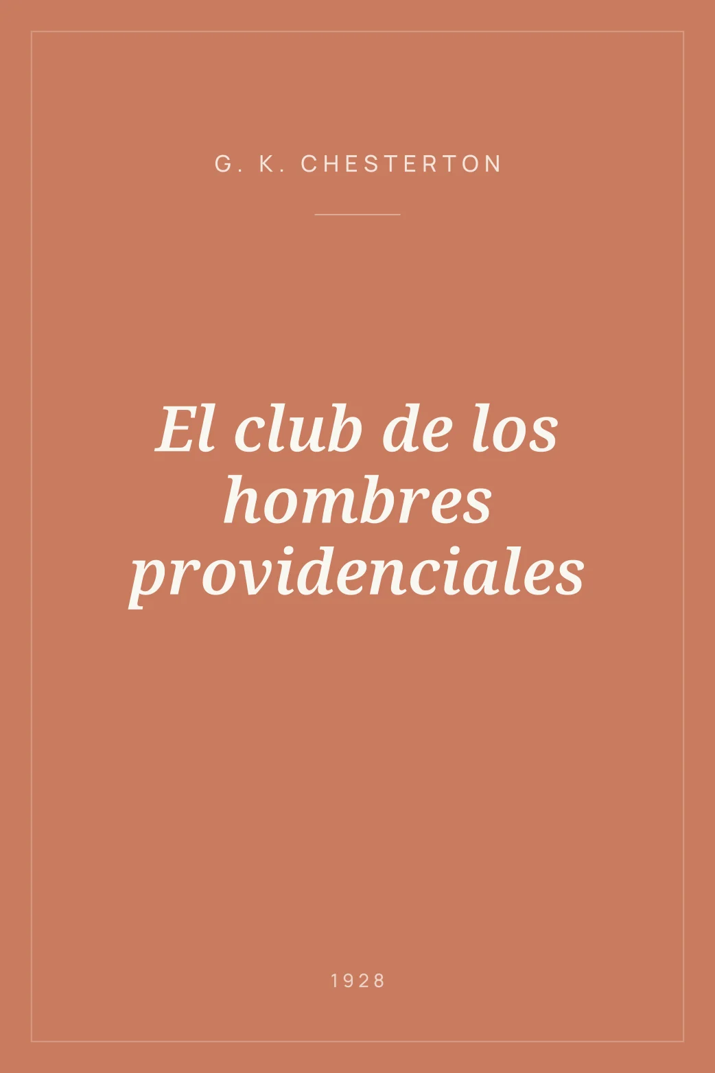Portada de El club de los hombres providenciales
