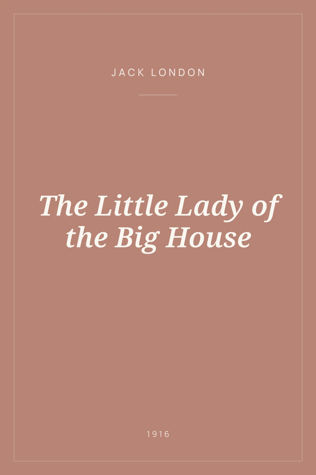 Portada de The Little Lady of the Big House