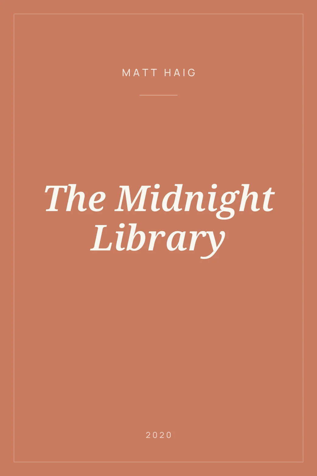 Portada de The Midnight Library
