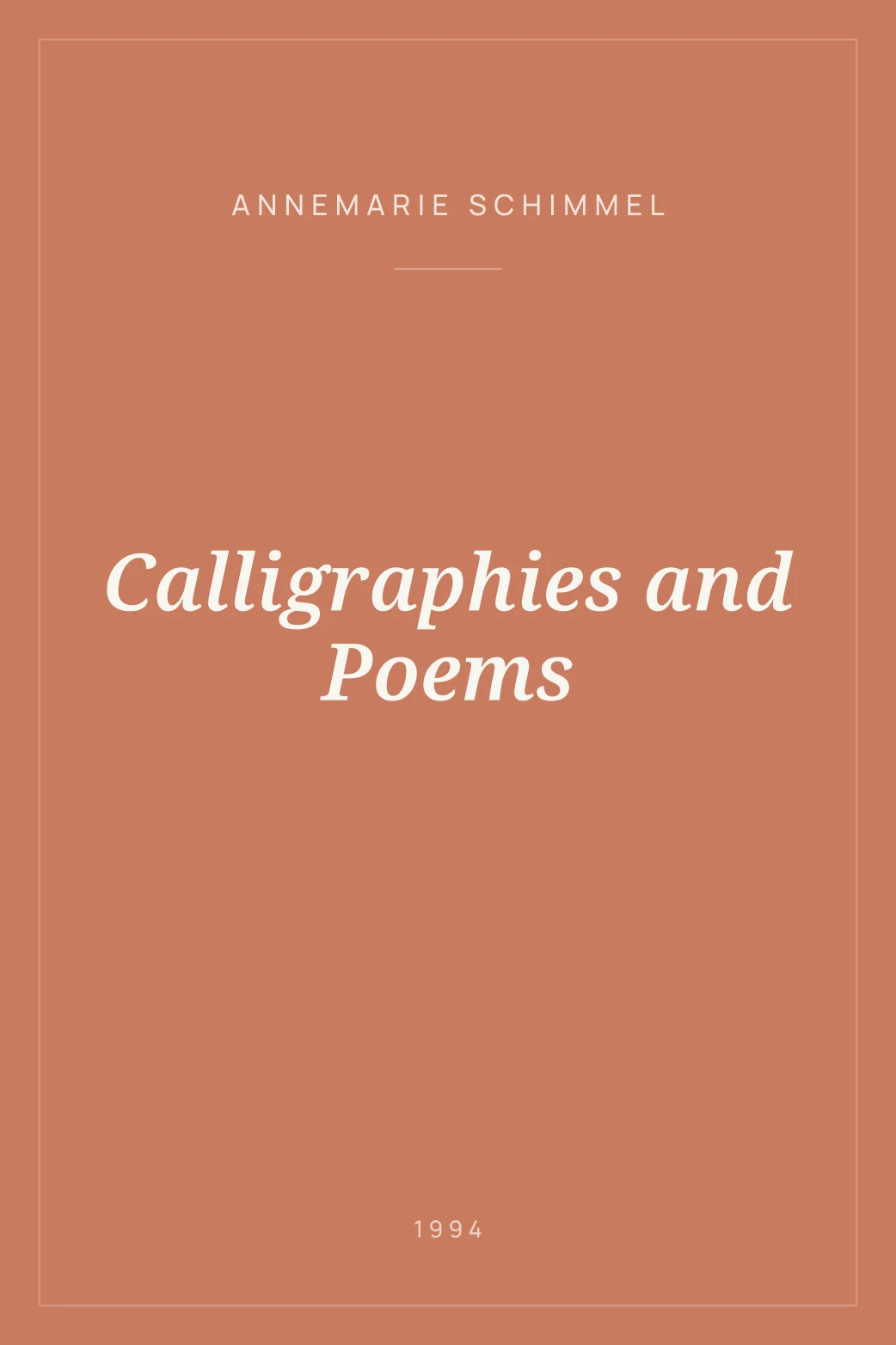 Portada de Calligraphies and Poems