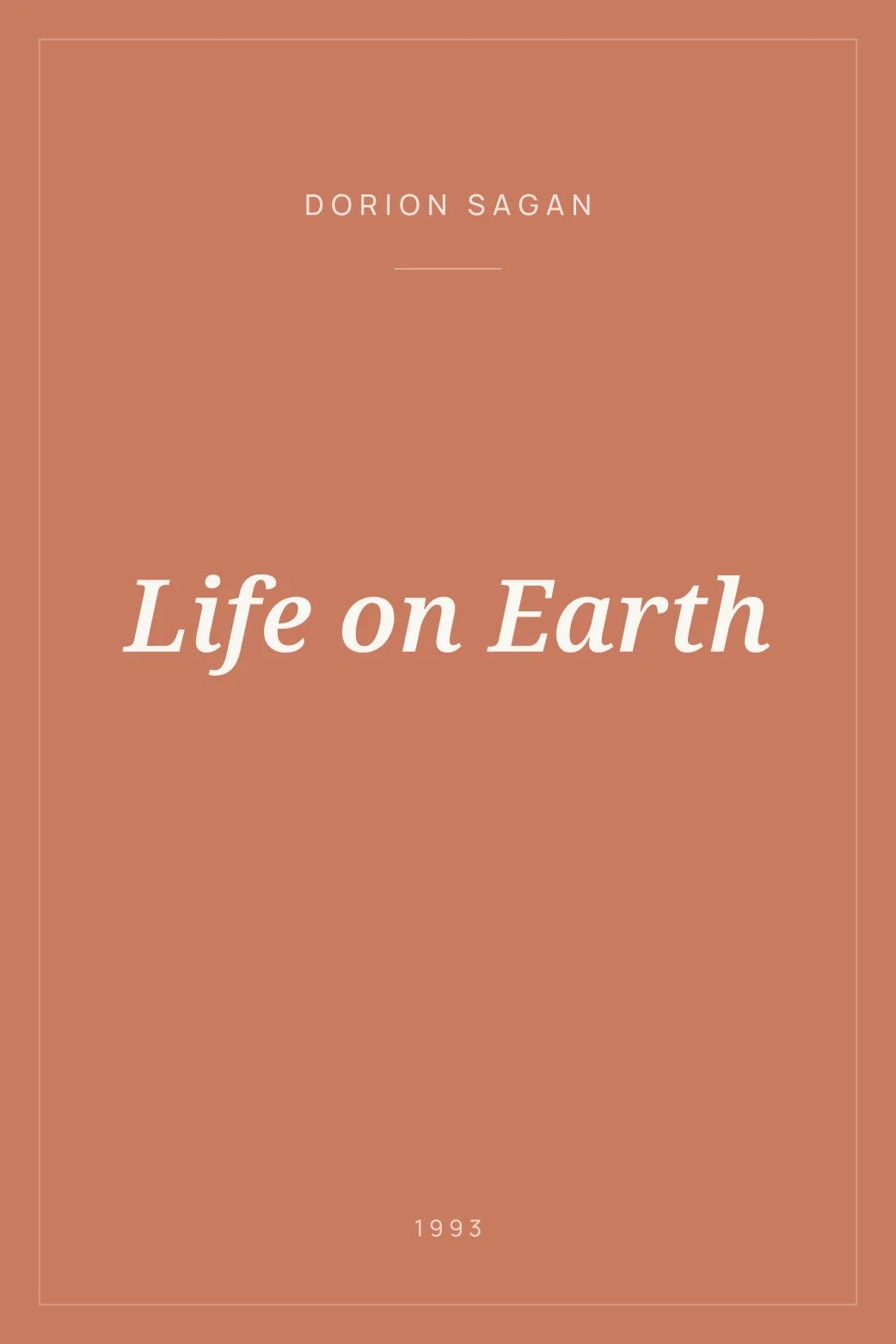 Portada de Life on Earth