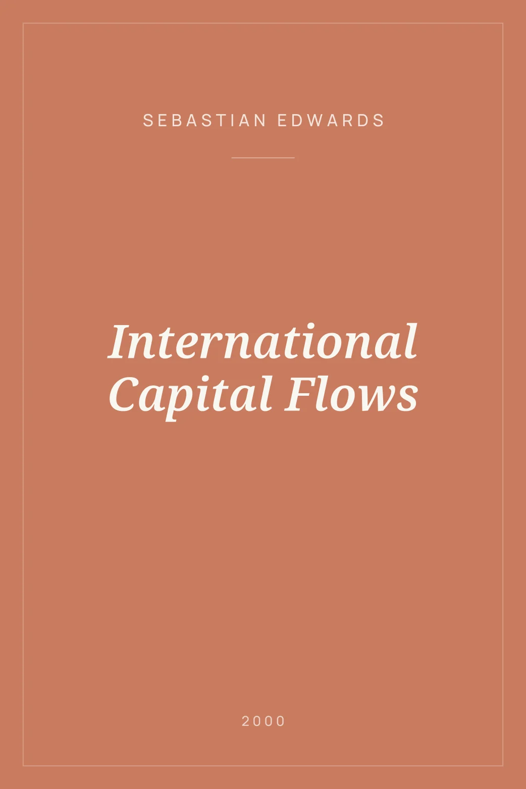 Portada de International Capital Flows