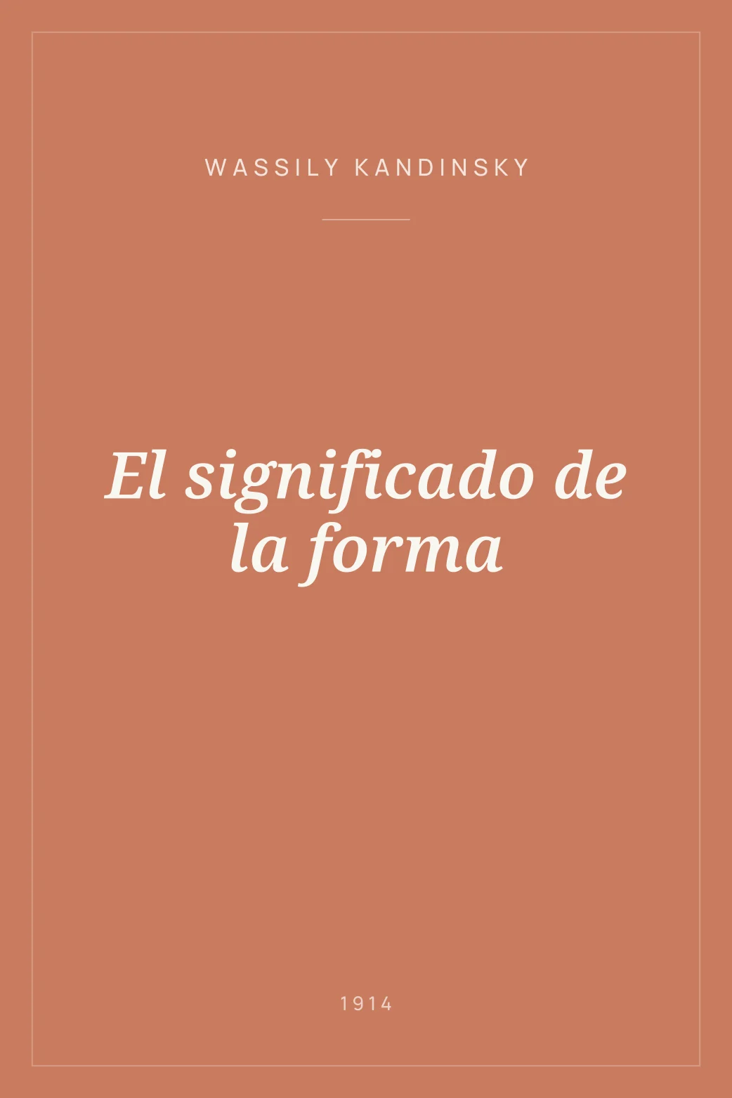 Portada de El significado de la forma