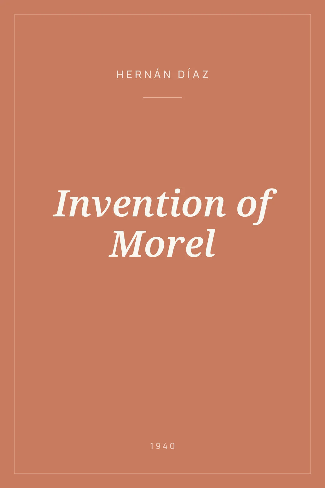 Portada de Invention of Morel