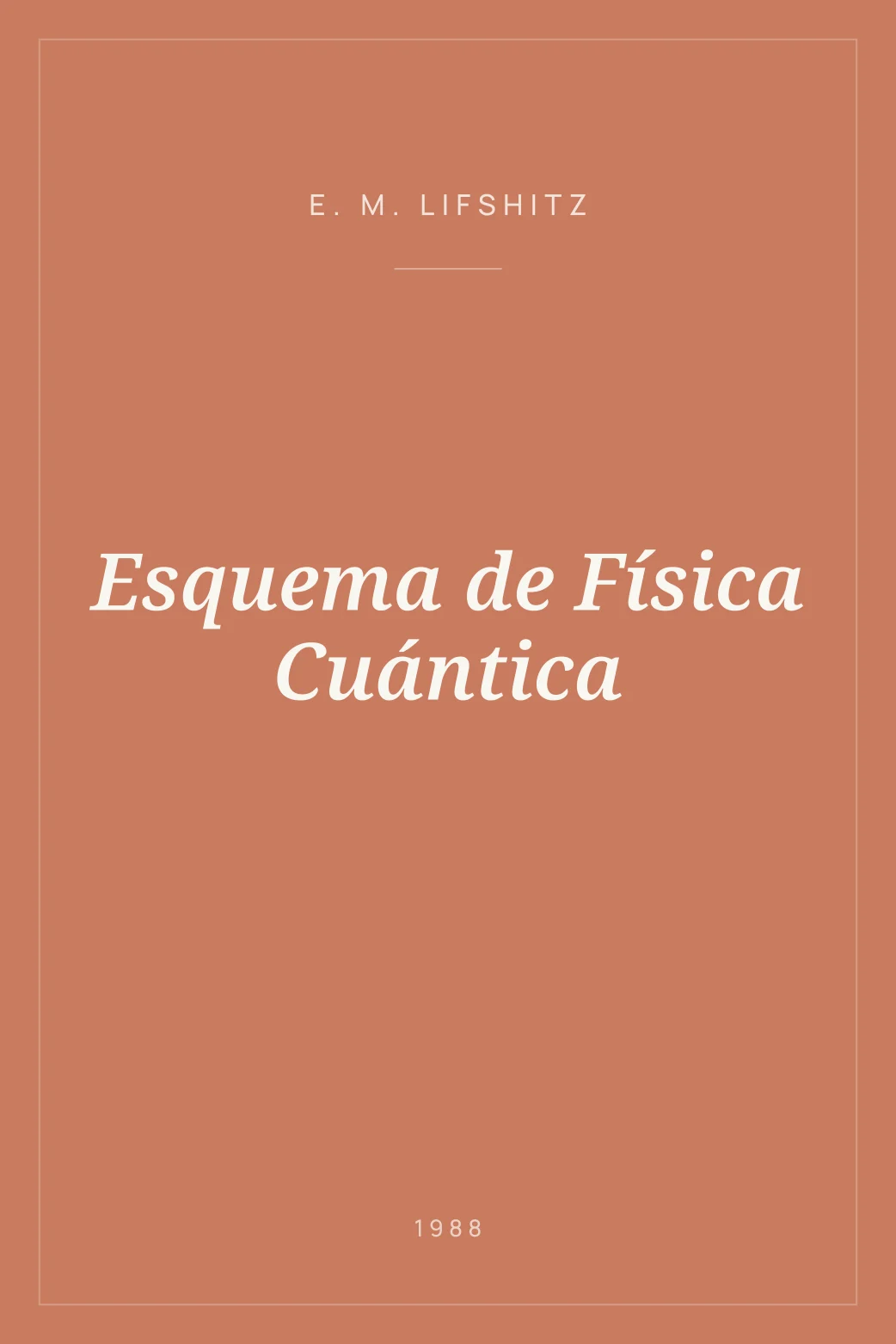 Portada de Esquema de Física Cuántica
