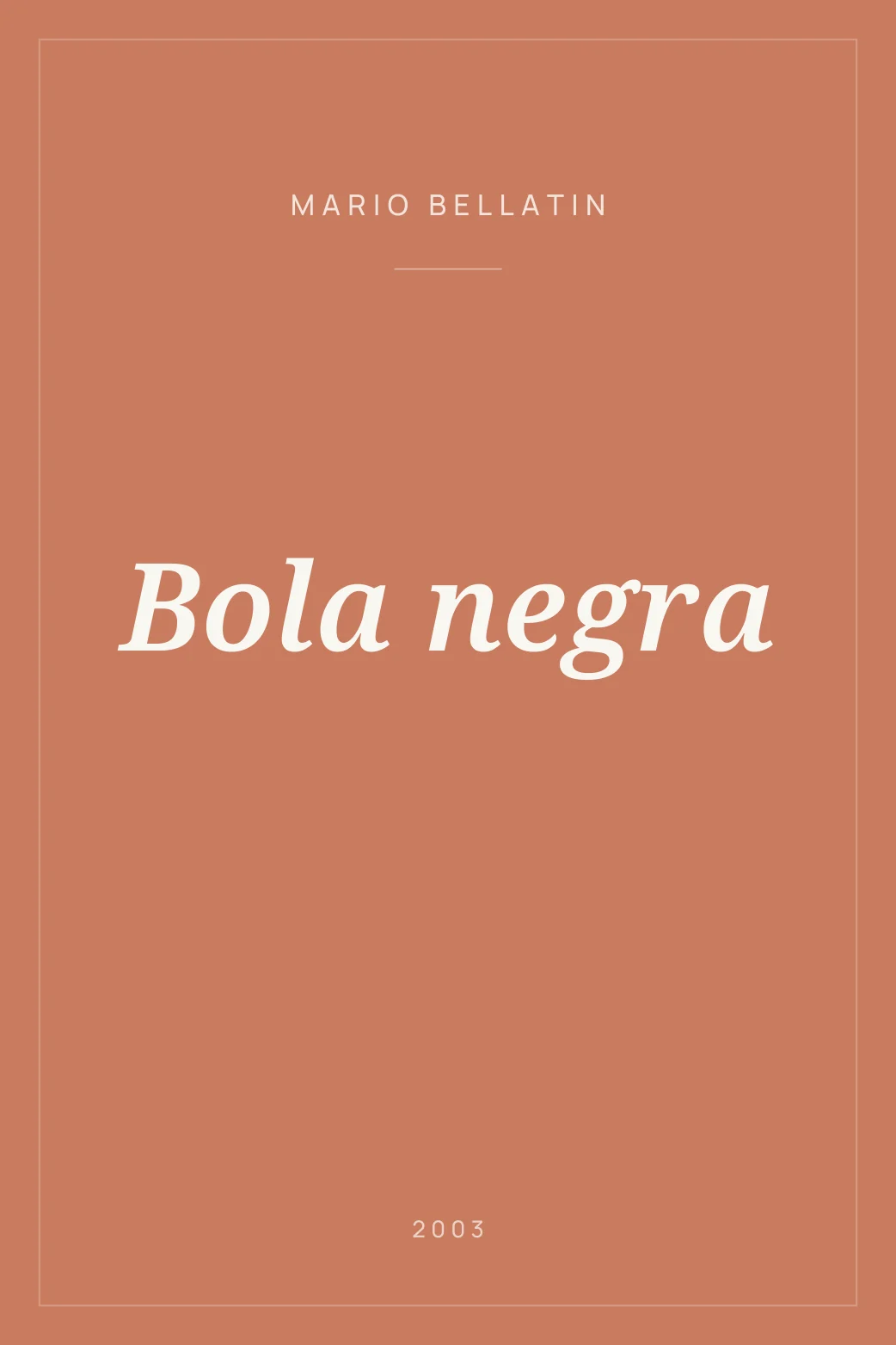 Portada de Bola negra