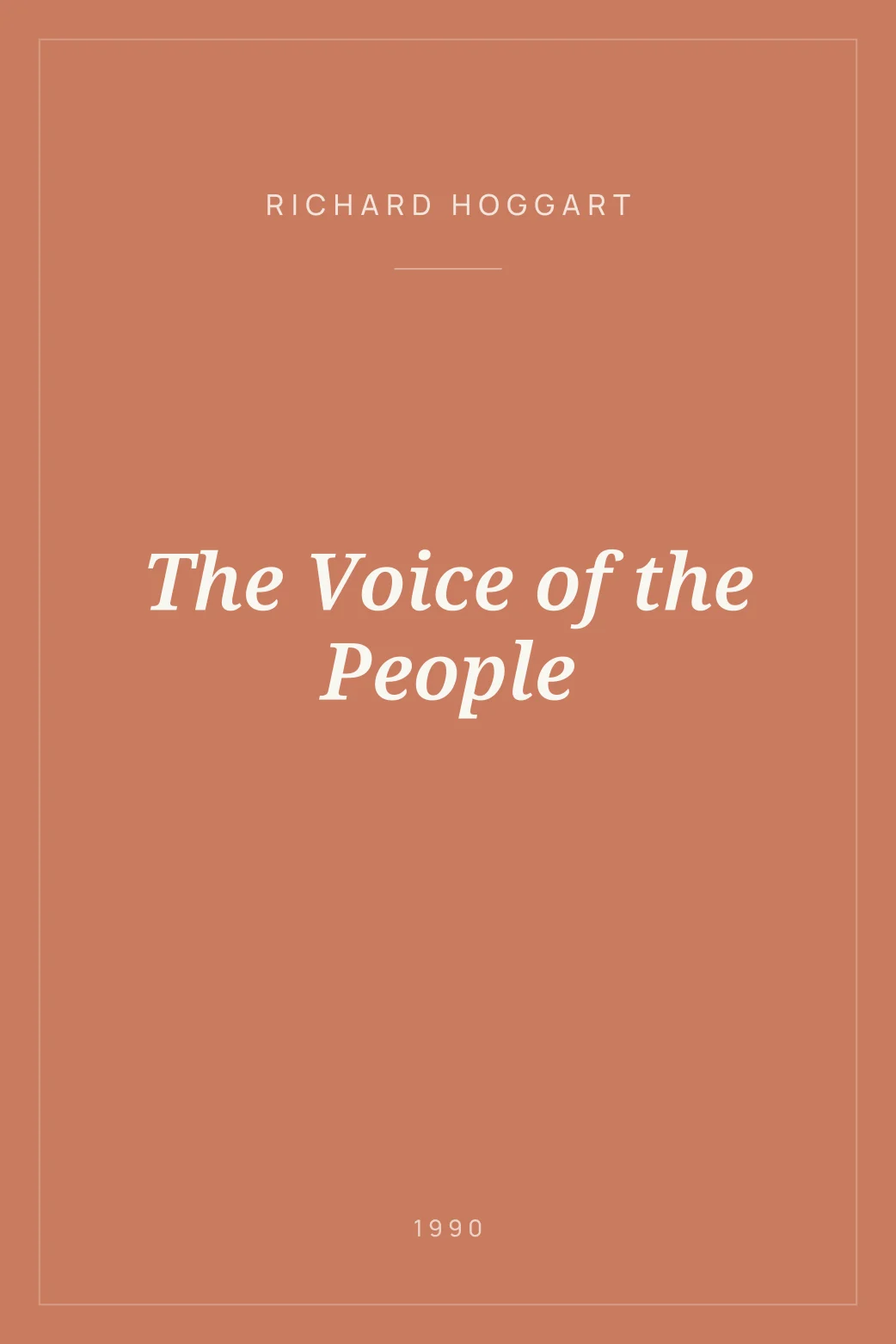 Portada de The Voice of the People