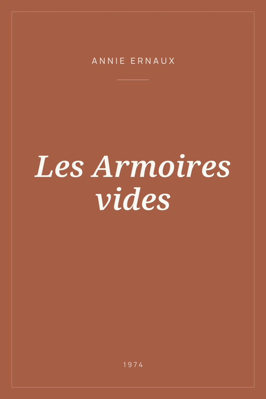 Portada de Les Armoires vides