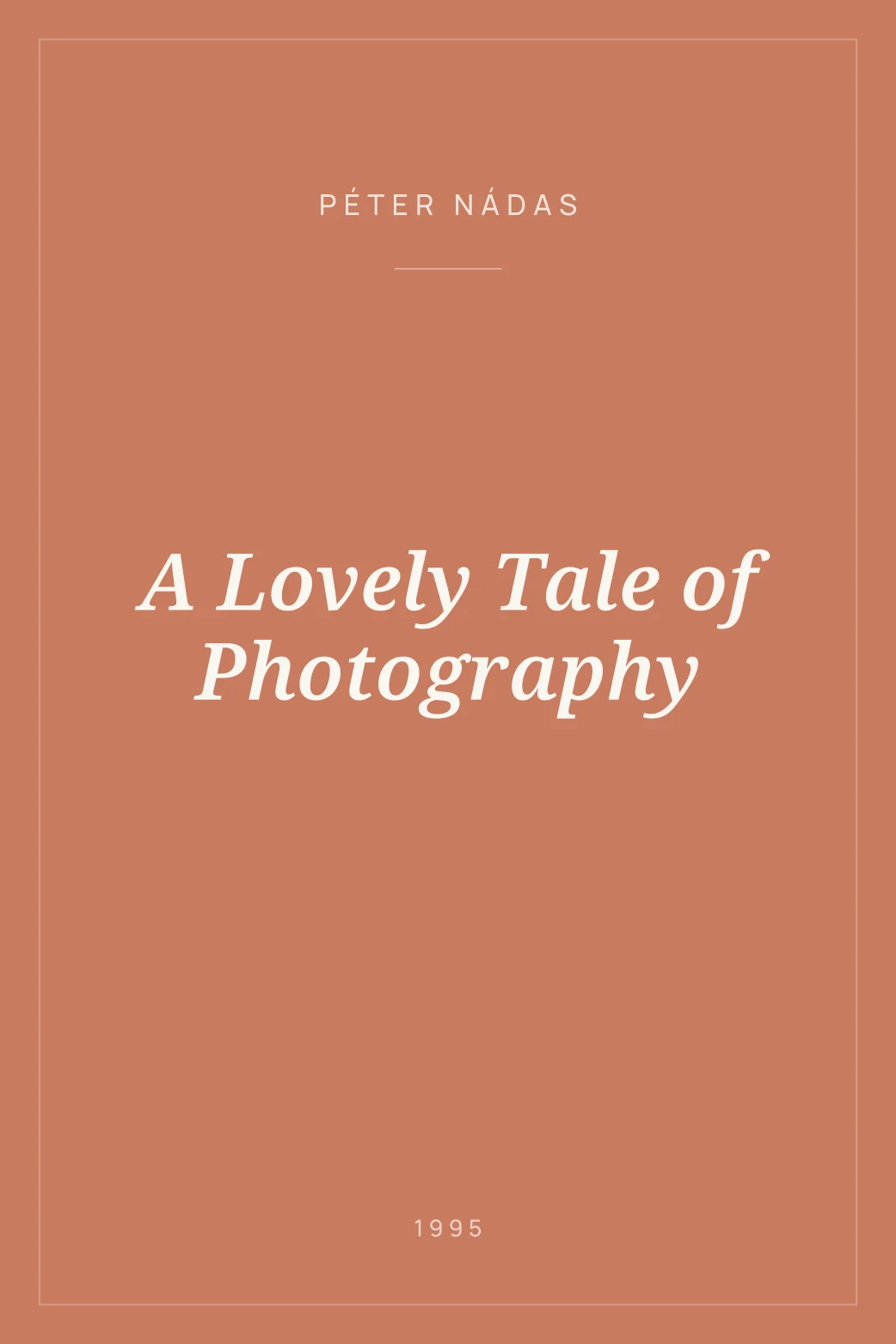 Portada de A Lovely Tale of Photography