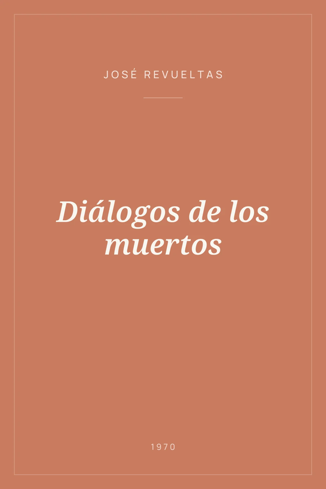 Portada de Diálogos de los muertos
