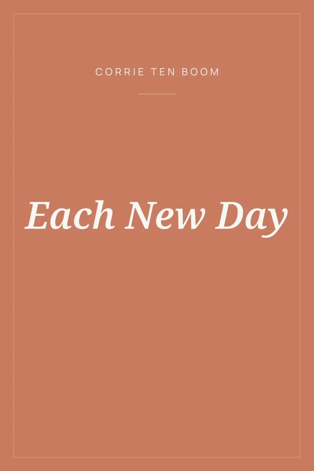 Portada de Each New Day