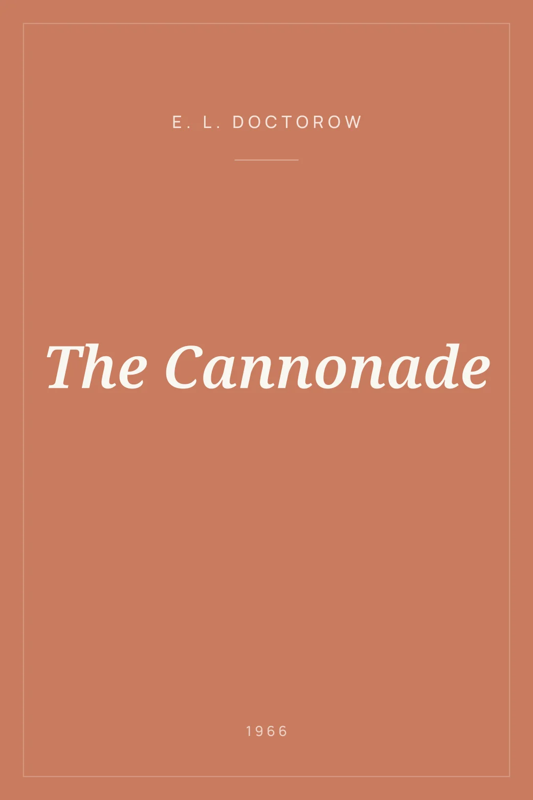 Portada de The Cannonade