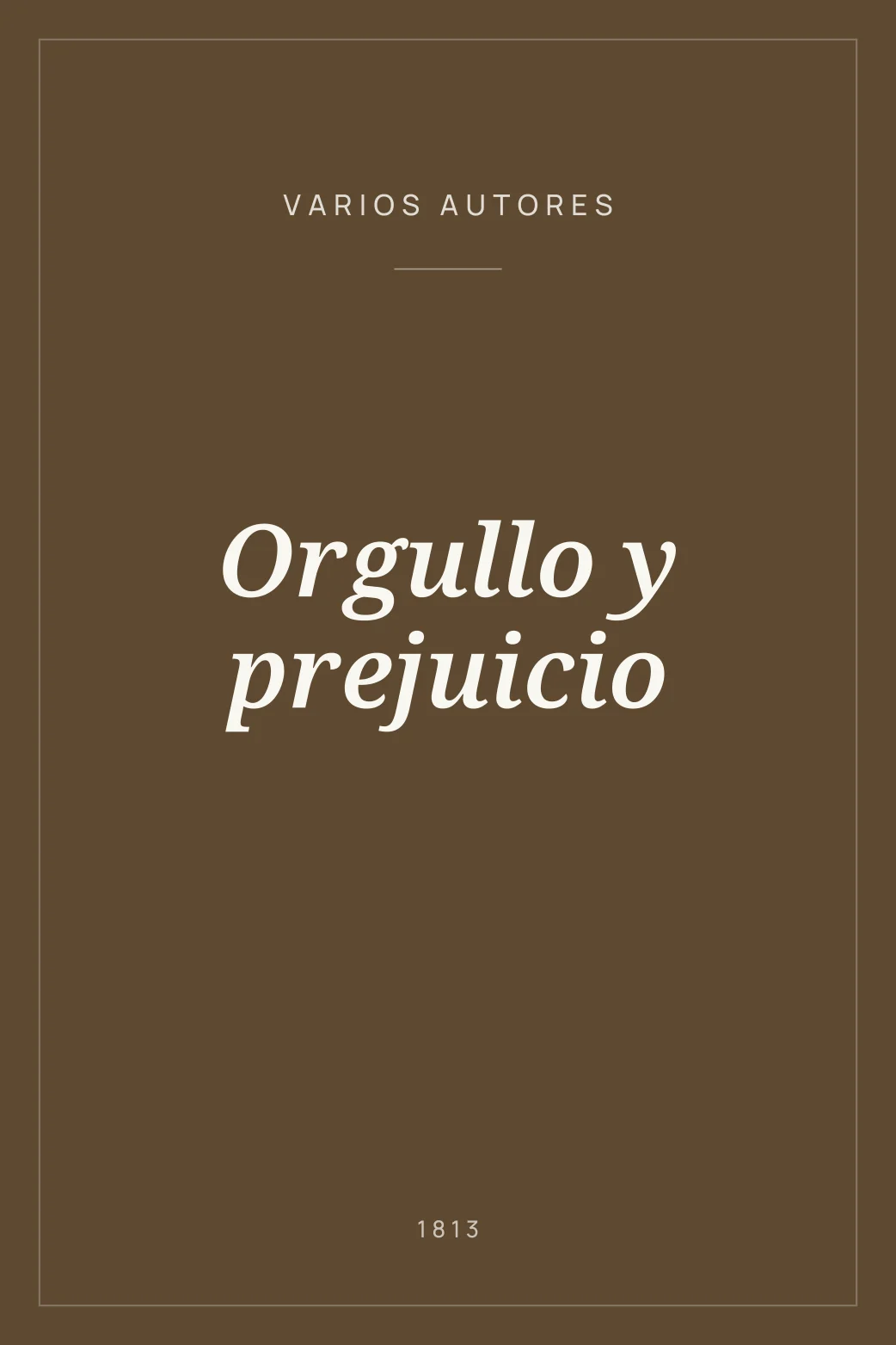 Portada de Orgullo y prejuicio