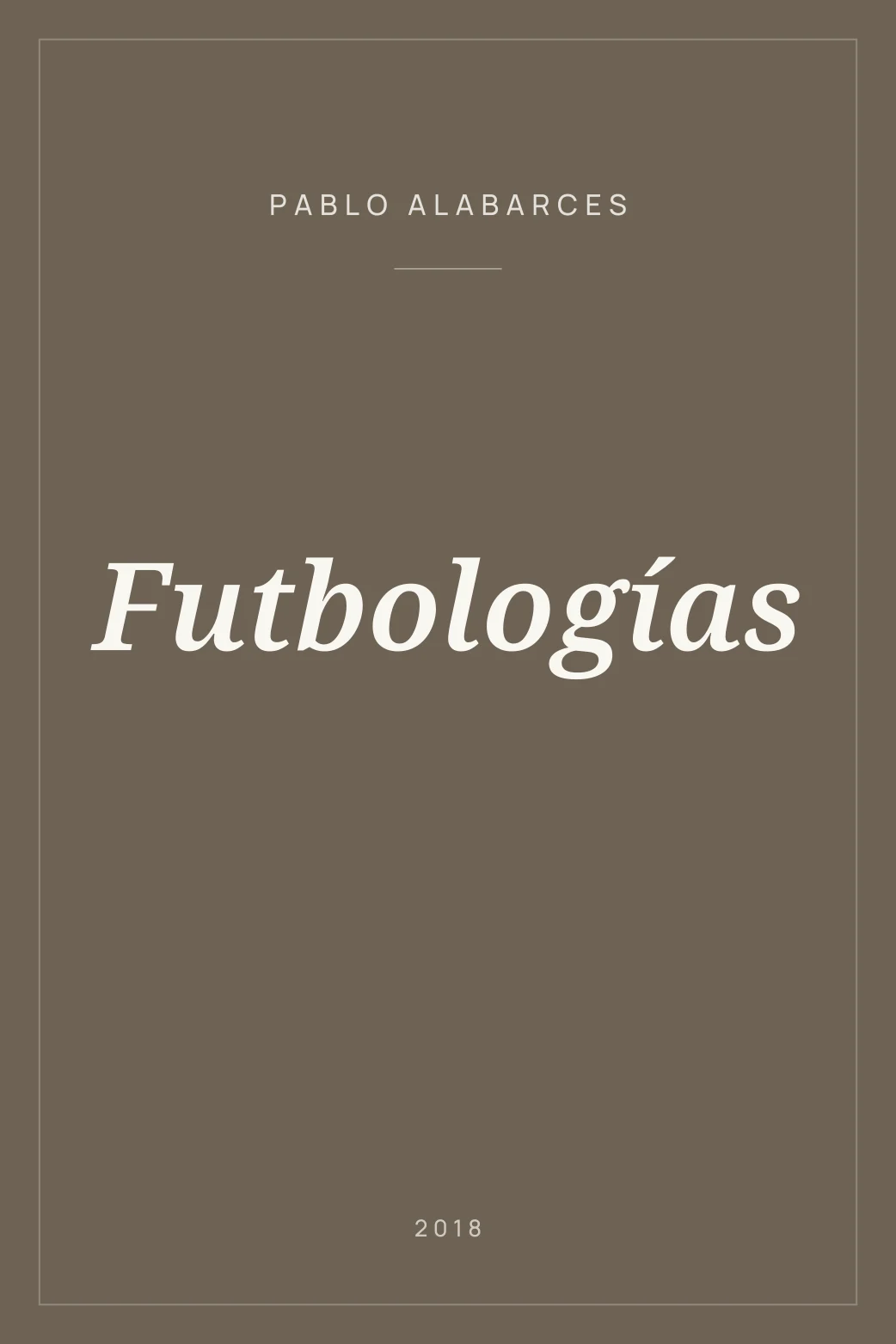 Portada de Futbologías