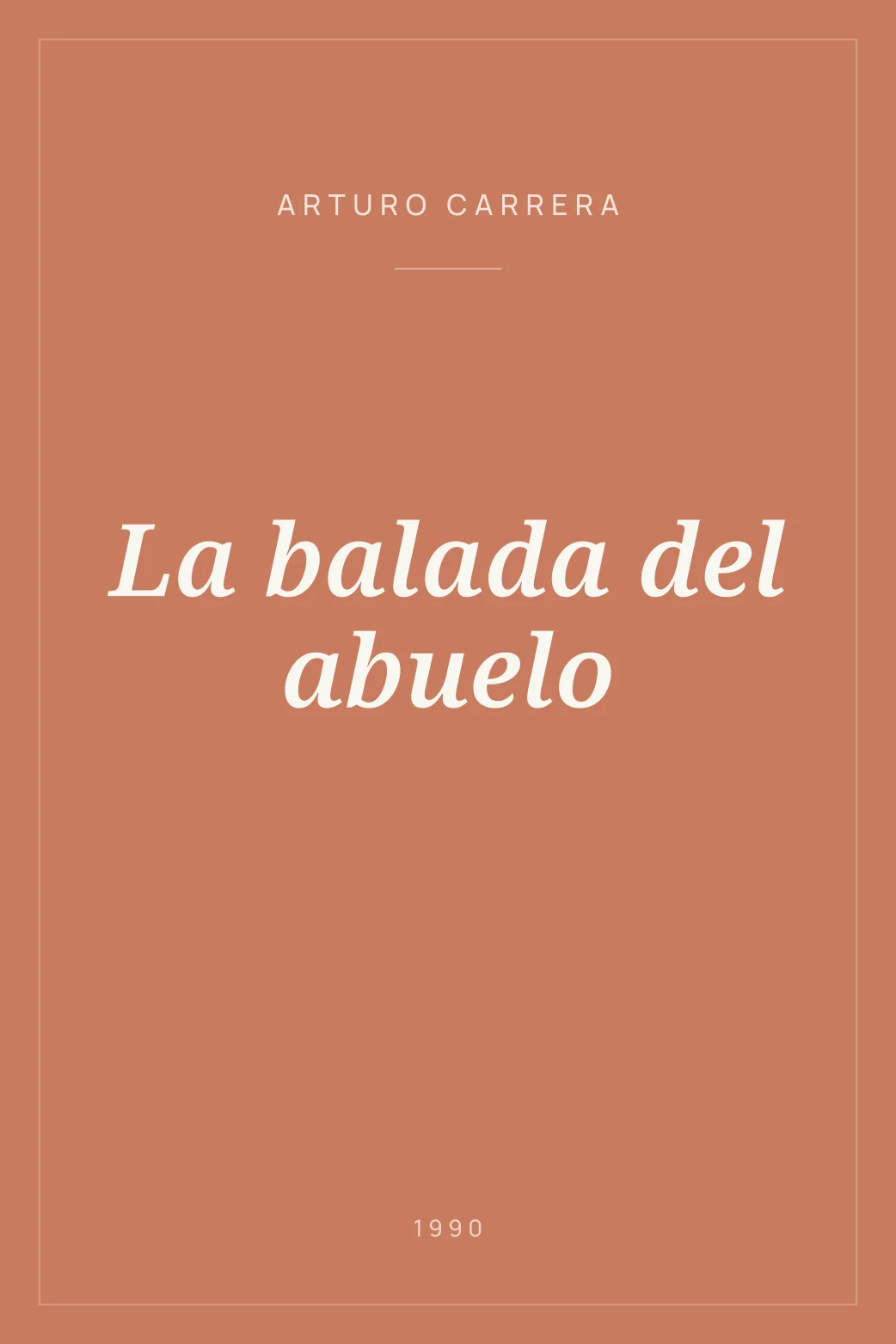 Portada de La balada del abuelo