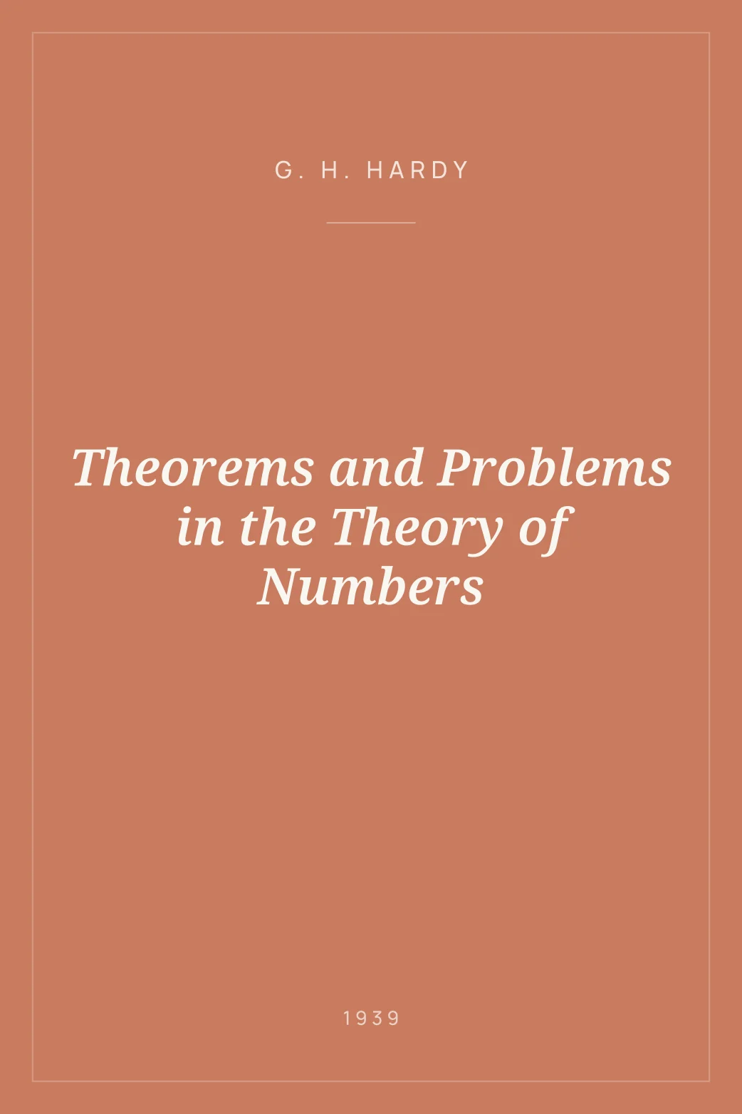 Portada de Theorems and Problems in the Theory of Numbers