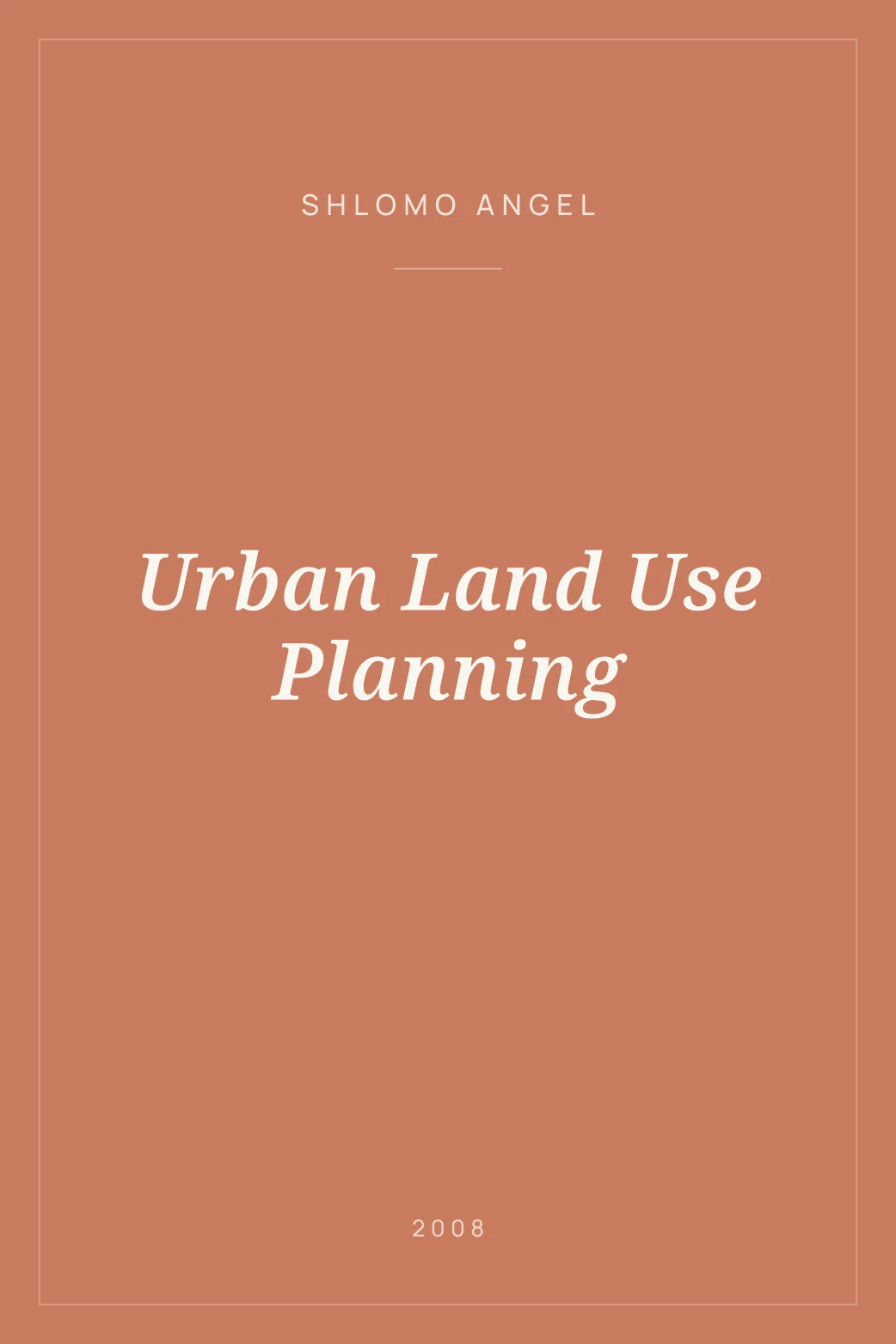 Portada de Urban Land Use Planning