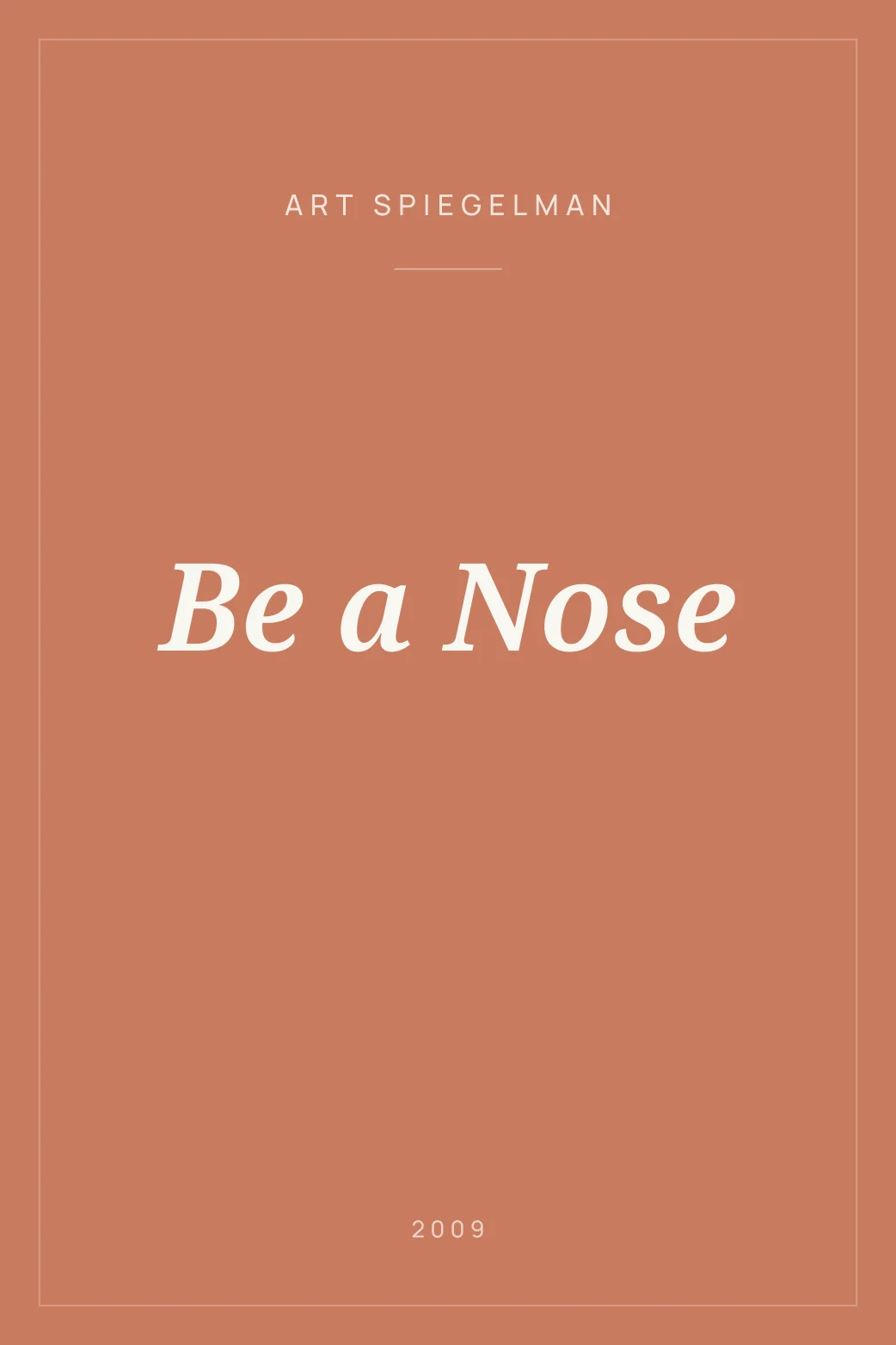 Portada de Be a Nose