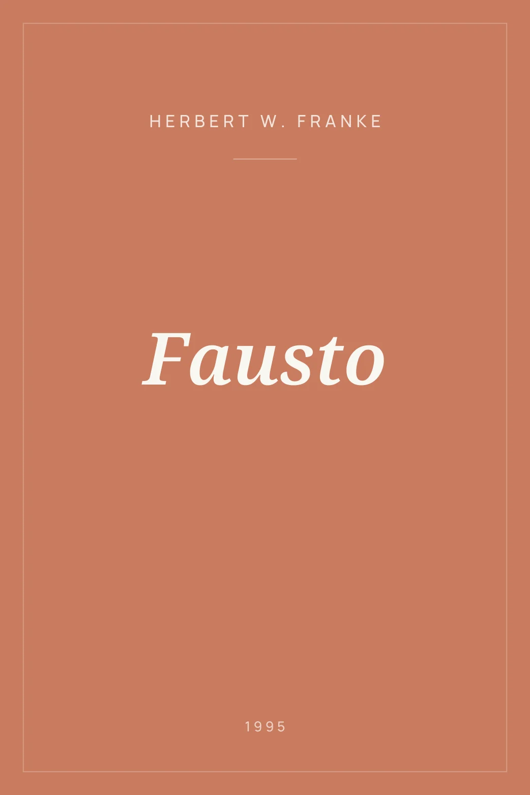 Portada de Fausto
